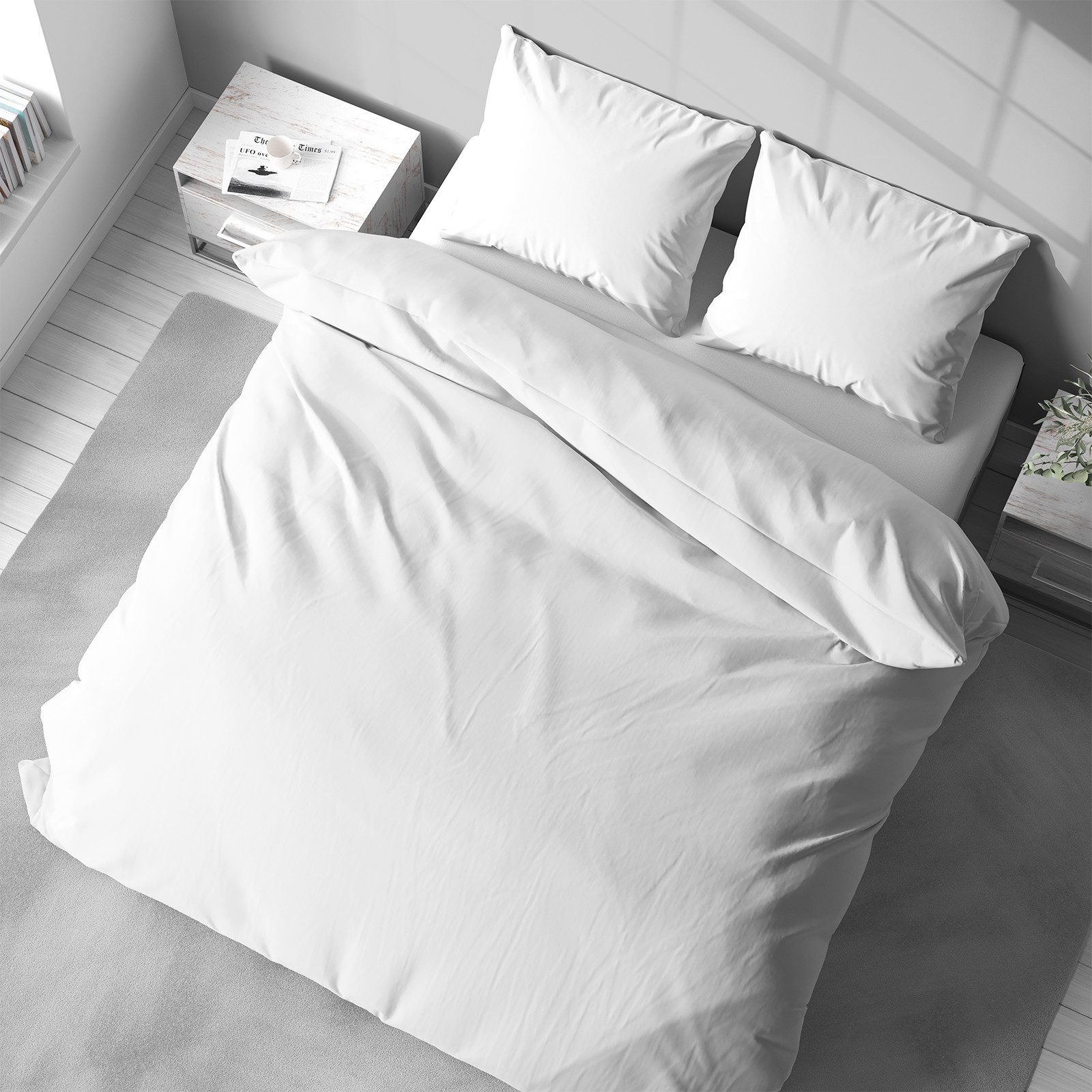 Visaggio Bettwäsche Mikrofaser Uni 135x200 155x220 200x200 Einfarbig Allerg günstig online kaufen