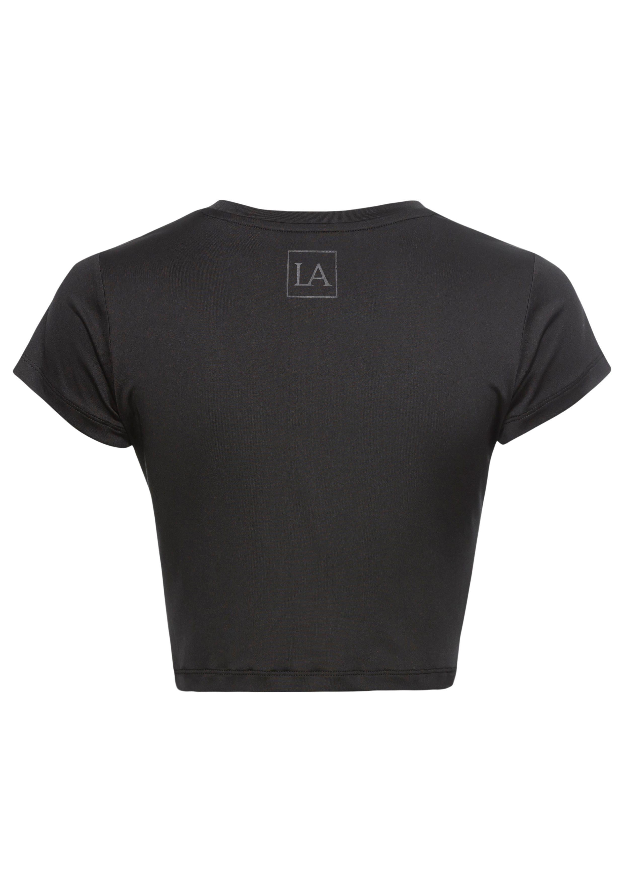 LASCANA ACTIVE T-Shirt Sportshirt in Wickeloptik
