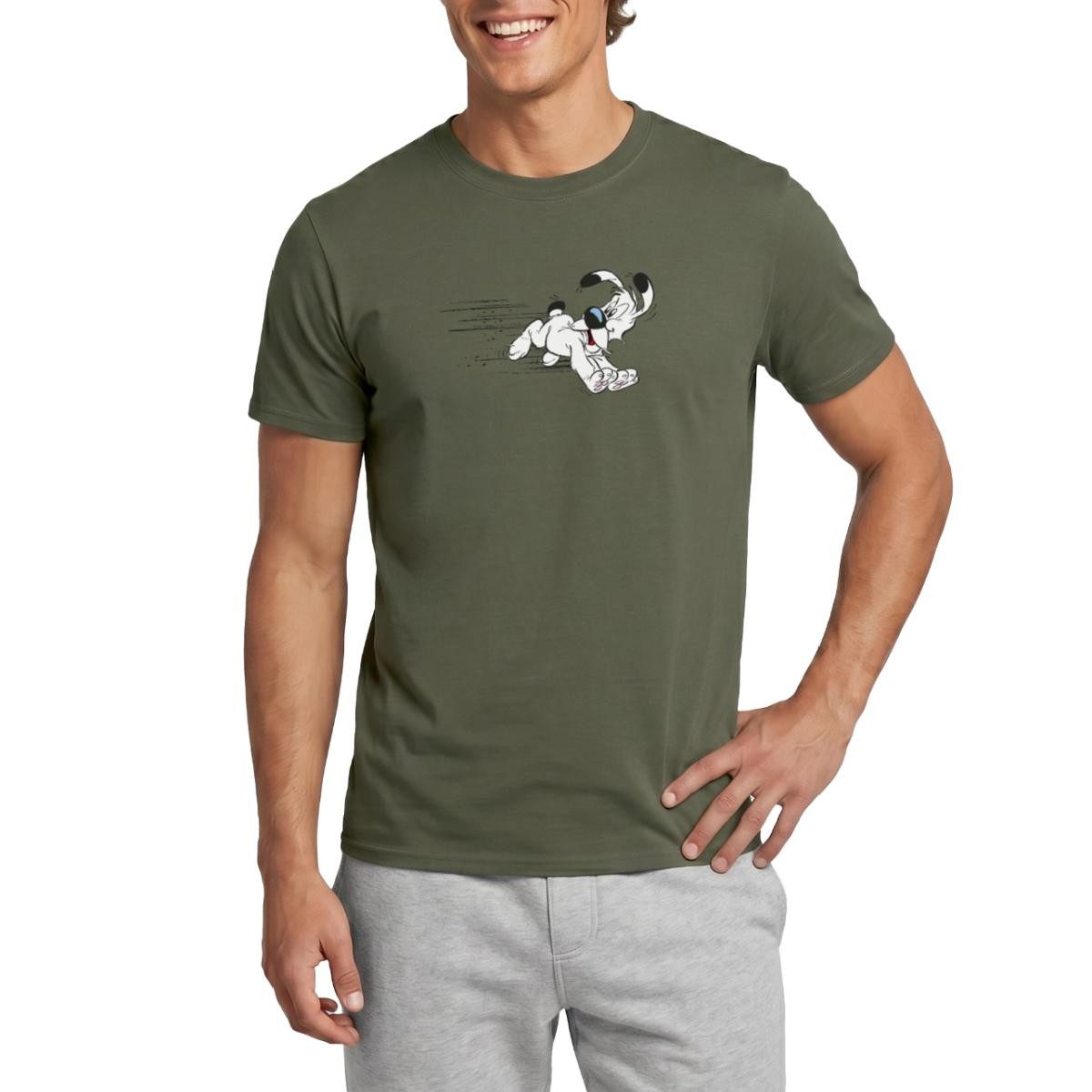 Spreadshirt T-Shirt Asterix & Obelix Idefix Hat Es Eilig Männer T-Shirt (1-tlg)