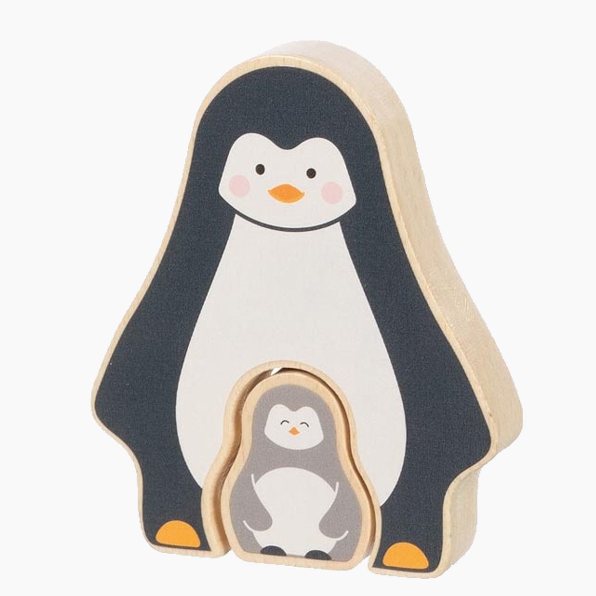 goki Steckpuzzle Aufstellpuzzle 4er Set, 2 Puzzleteile, Ein tierisches Vergnügen für kleine Entdecker