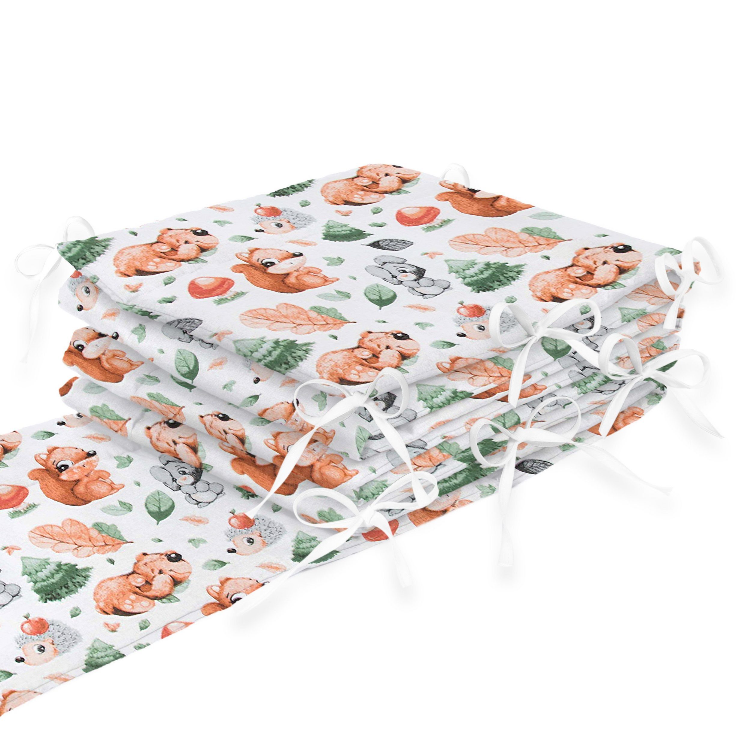 Amilian Bettnestchen Bettumrandung 360x30 cm für Babybett 120 x 60 cm geeignet (rundherum), (Nestchen, Kantenschutz), Umrandungen