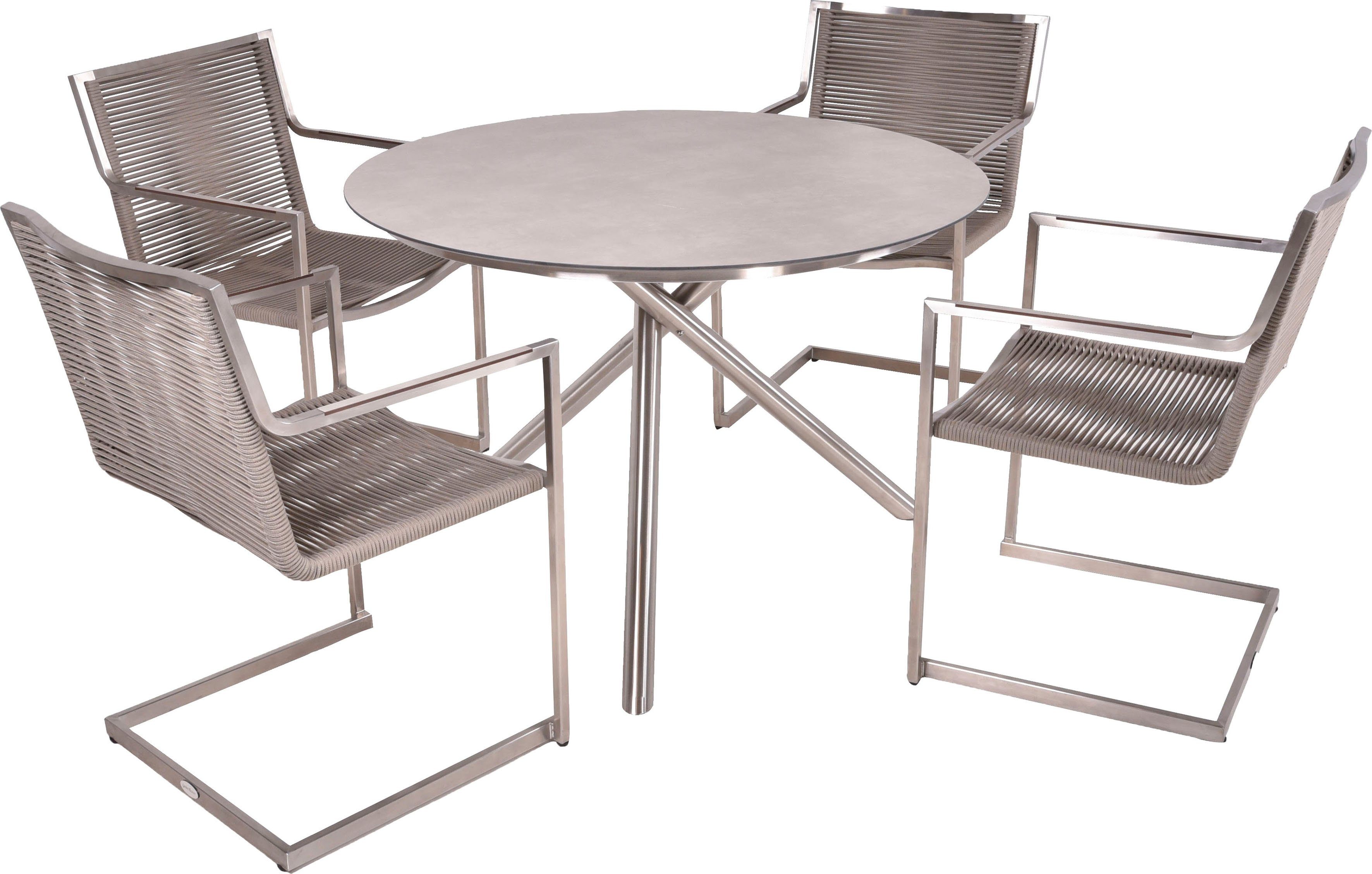 Garden Pleasure Garten-Essgruppe SIENNA, (5-tlg)