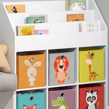 Vicco Bücherregal Kinderregal Aufbewahrungsregal LUIGI + Faltboxen