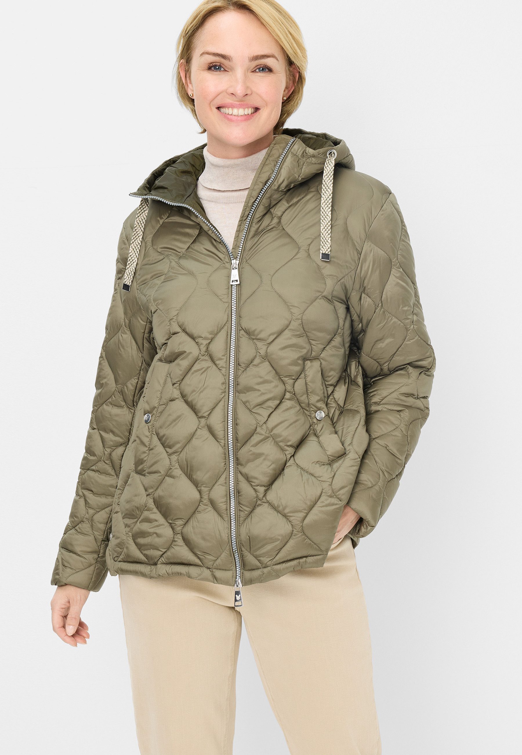 Winterjacken Steppjacke Raute Damen Kapuze Winterjacken Von Fuchs