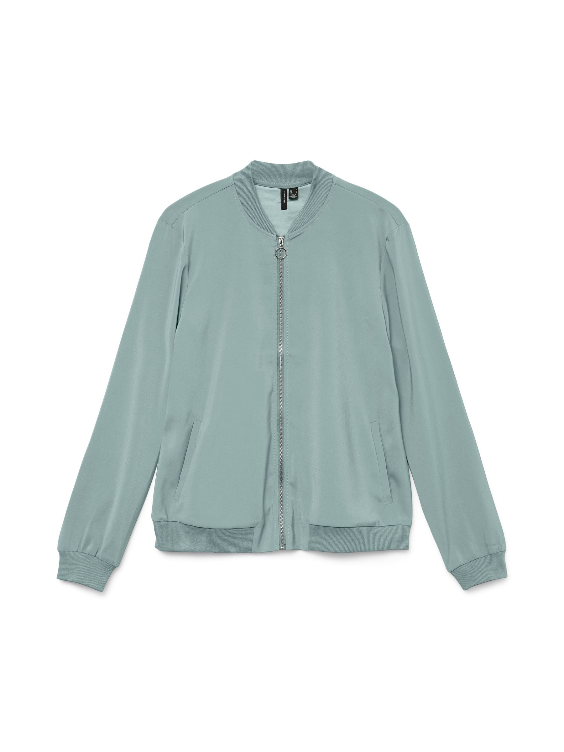 Vero Moda Blouson Leichte Bomber für Alltagslook Dünner für Damen Recyceltes Material nachhaltig Regulär geschnitten Fit Rundhals