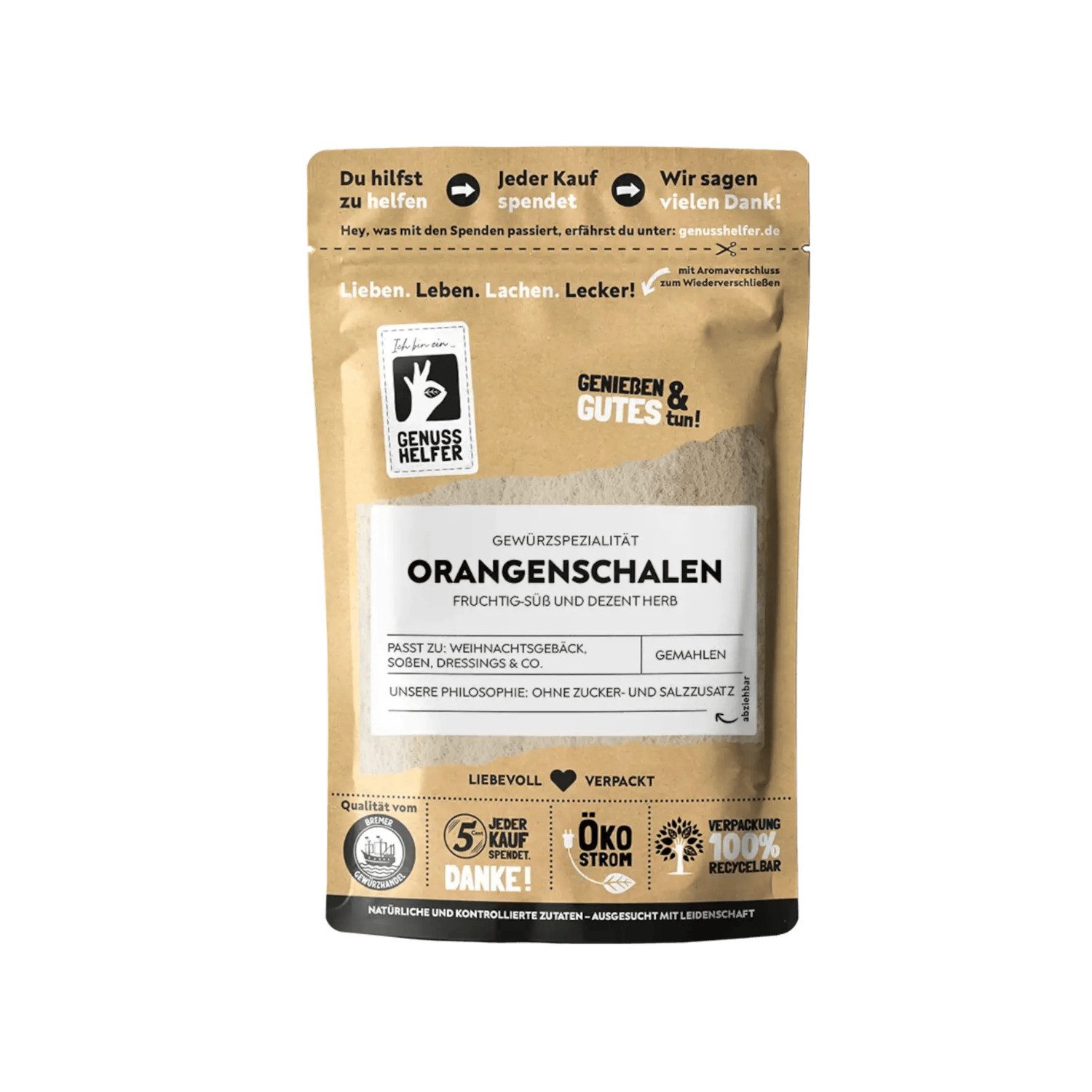 Bremer Gewürzhandel Gewürz Orangenschalen, gemahlen, 50 g