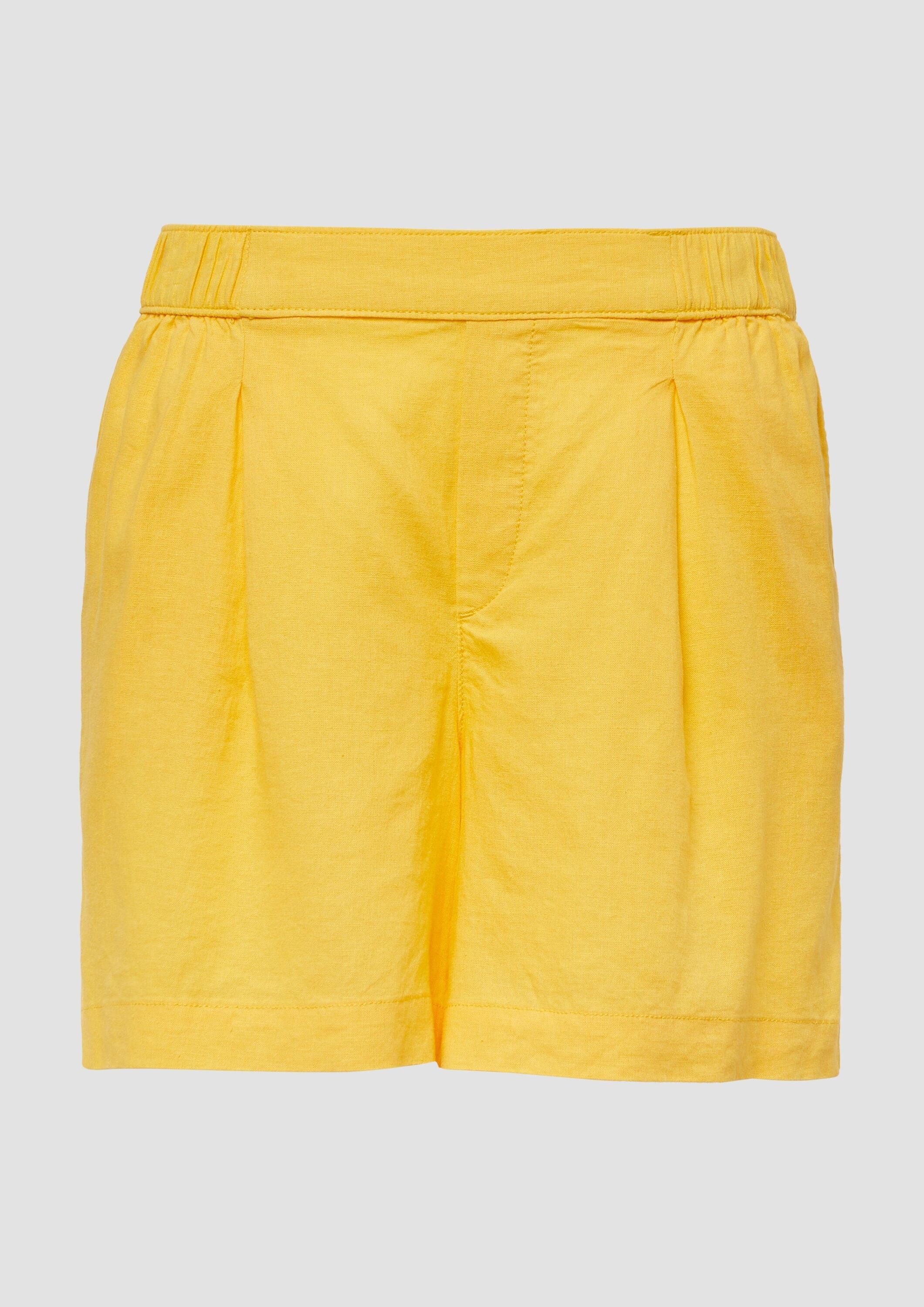s.Oliver Shorts Hose Shorts aus Leinenmix mit Eingrifftaschen