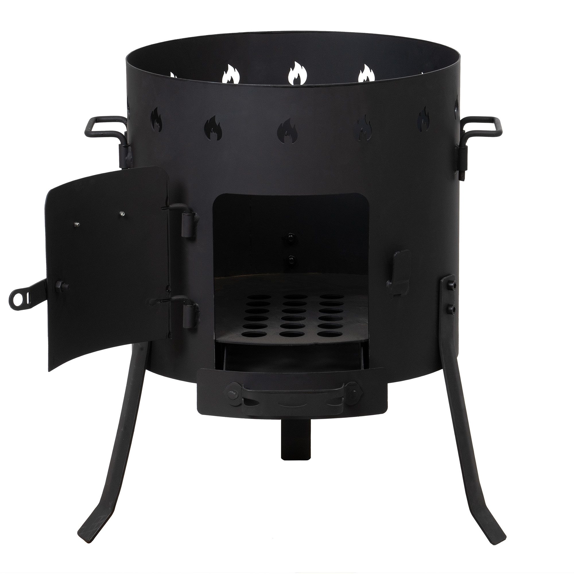 BBQ-Toro Feuerkorb Kazan Ofen Ø 45 cm, Gulaschkessel, Feuerkessel, Outdoor Ofen, (1-St), Standfest – Bild 4 von 5