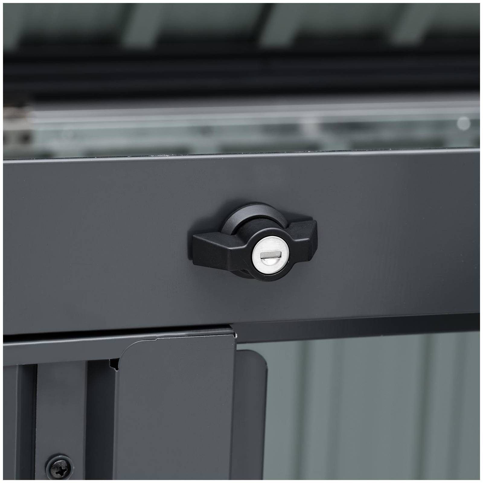 Uniprodo Gerätehaus Metall-Mülltonnenbox Mülltonnenverkleidung für 2 günstig online kaufen