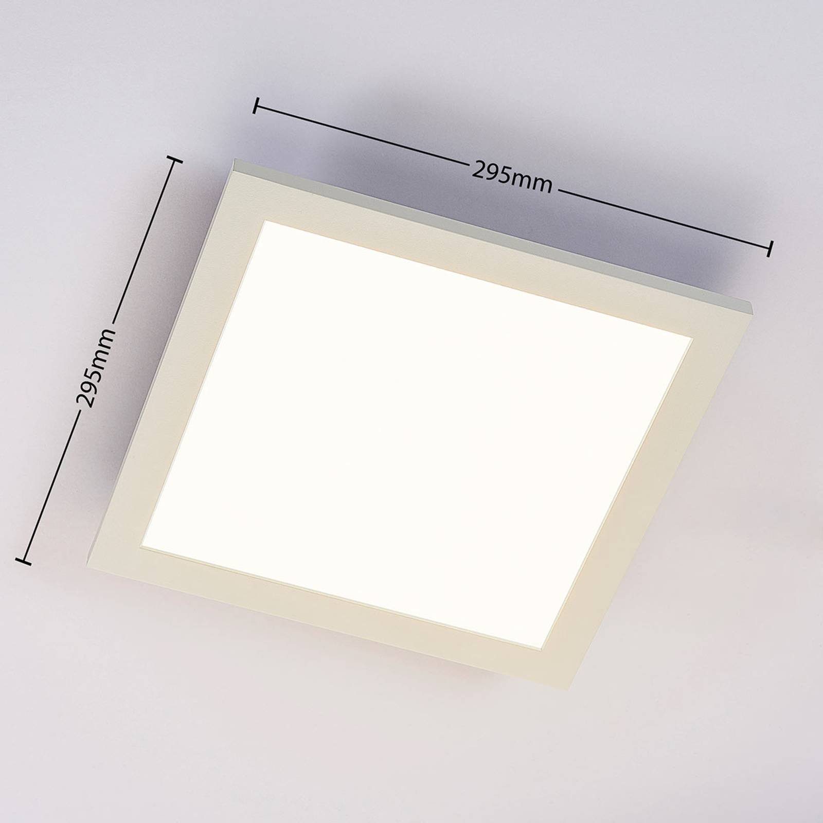 Arcchio LED Panel Tinus, + RGB Farbwechsel Kunststoff, flammig, 2 Modern, Metall, inkl. verbaut, Aluminium, weiß, fest LED-Leuchtmittel weiß, dimmbar
