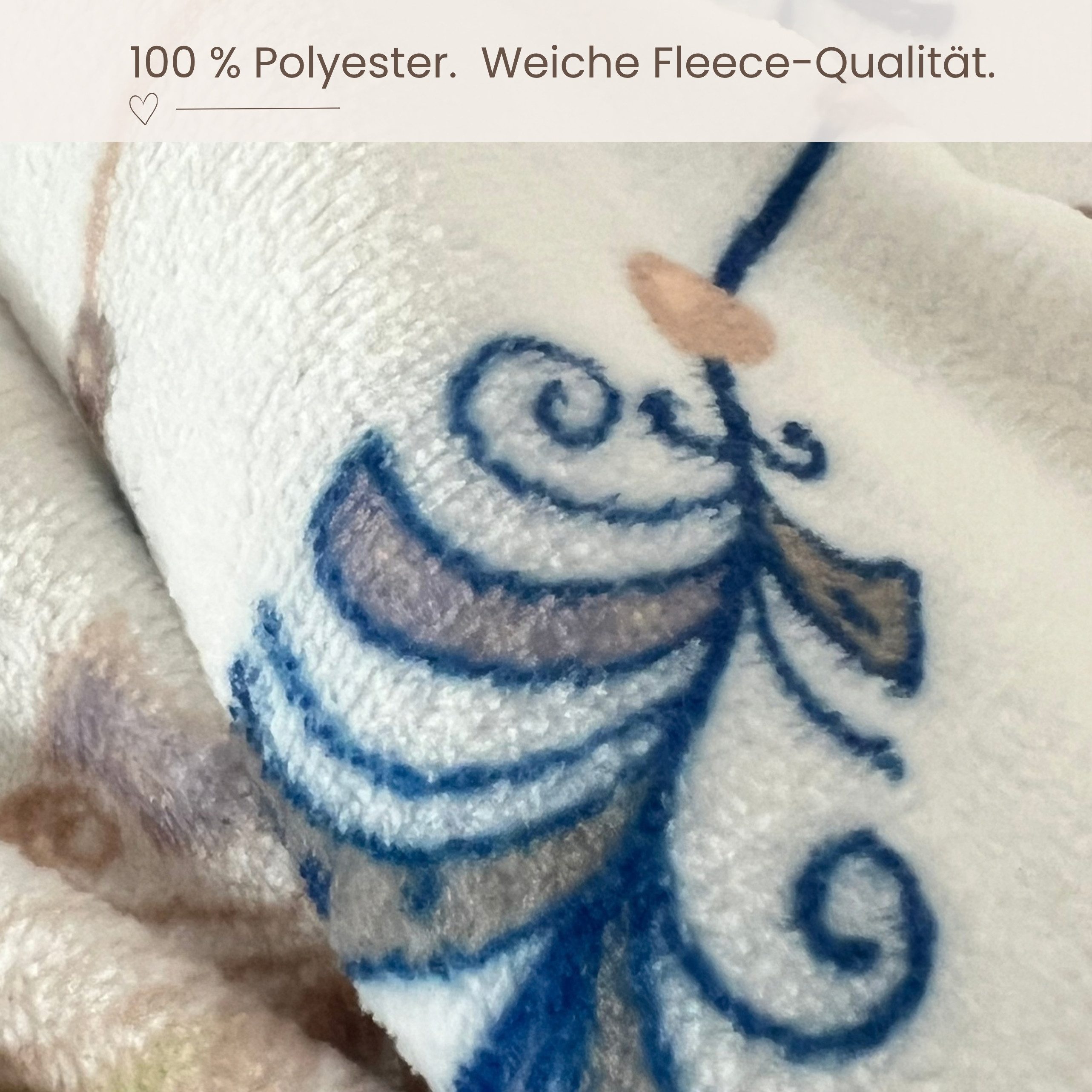 MTOnlinehandel Bettwäsche Winterbettwäsche Traumfänger 135x200 + 80x80 cm, Winter Plüsch Teddy, Coral Fleece, 2 teilig, Teenager, Partnerbettwäsche kuscheliger  – Bild 5 von 5