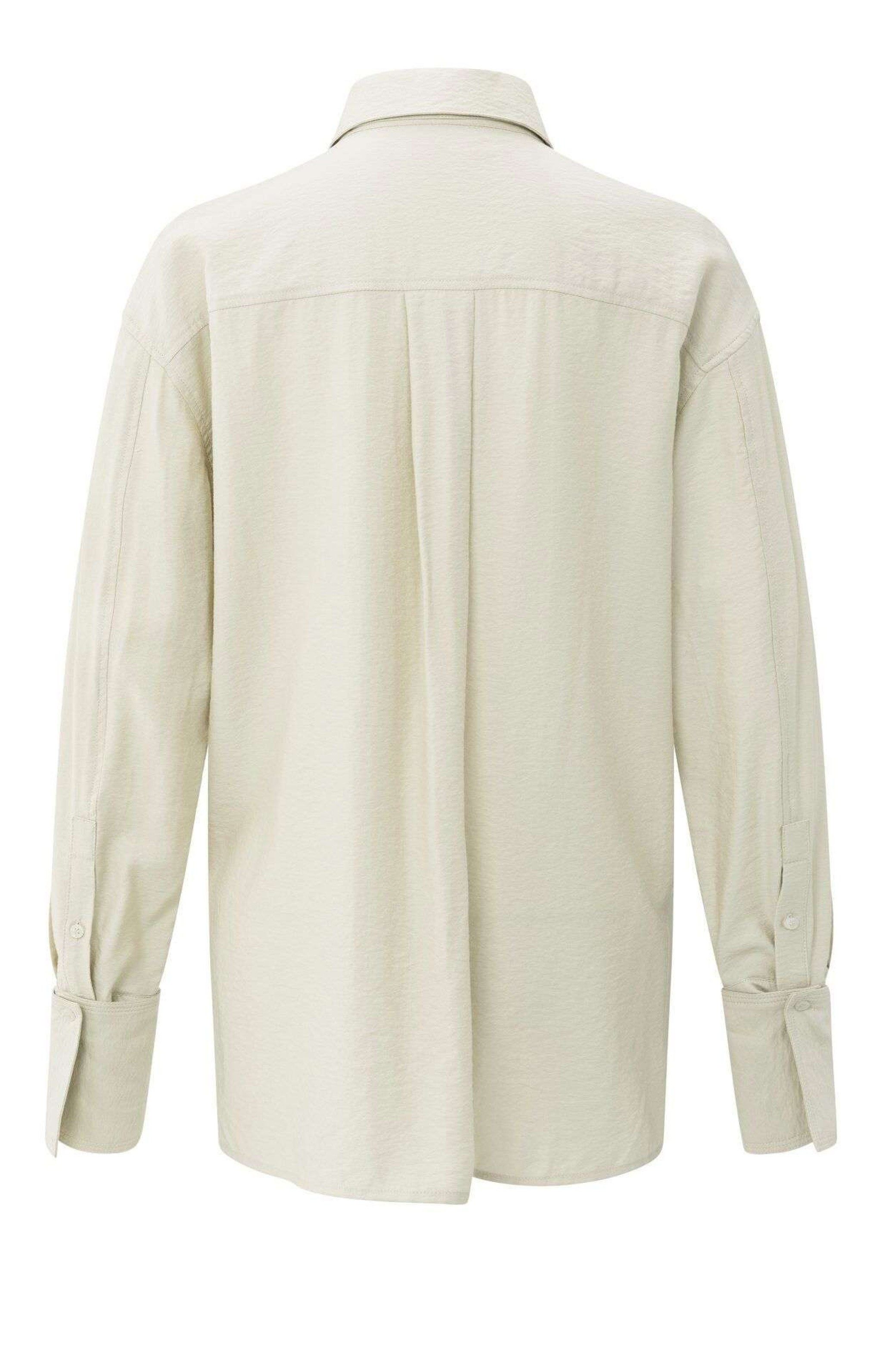 YAYA Kurzarmbluse Lange Bluse mit Bündchen günstig online kaufen