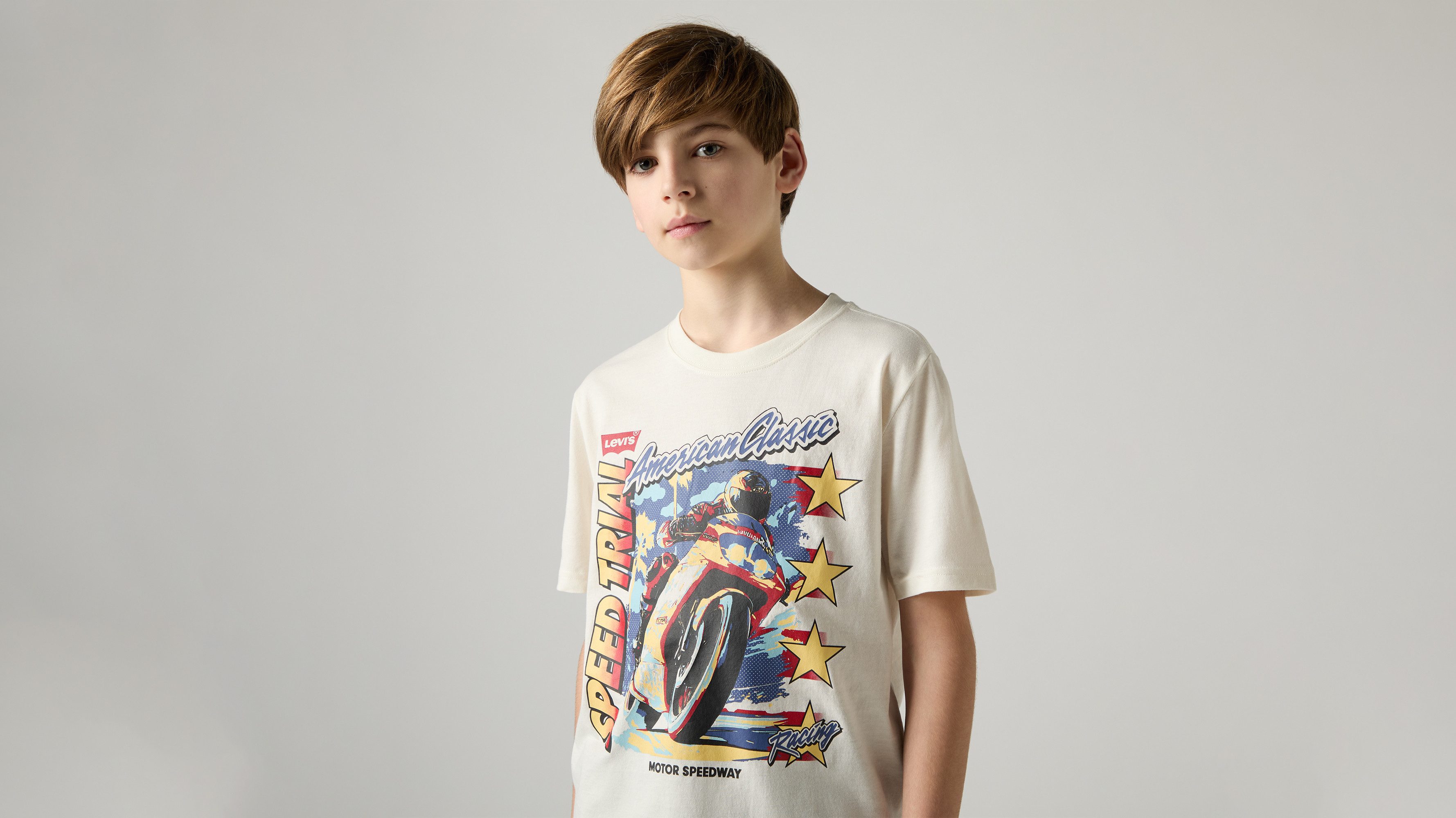Levi's® Kids T-Shirt LVB SPEED TRIAL TEE for Boys, mit großem Frontprint