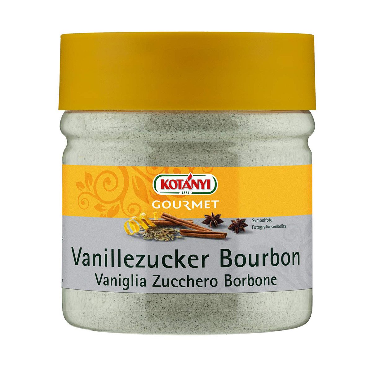 KOTANYI Gewürz, Kotanyi Bourbon Vanillezucker leicht blumiger Vanille Note 240g