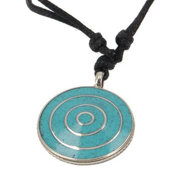 Guru-Shop Perlenkette Tibetkette, Nepalschmuck, Amulett mit Spirale,..