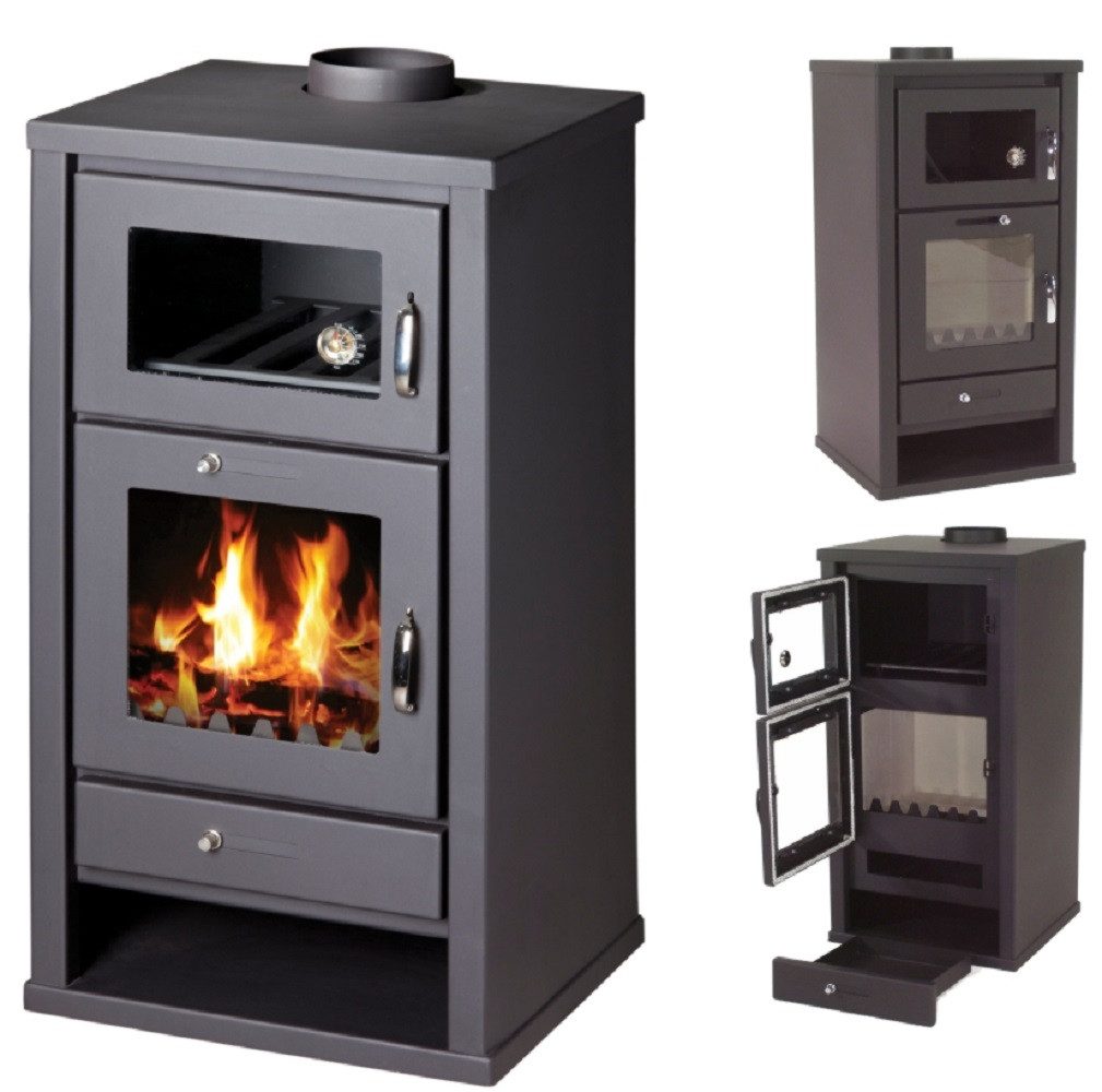 Apex Kaminofen Kaminofen 11.3kW Backfach + Herdplatte Kachelofen Heizofen E günstig online kaufen