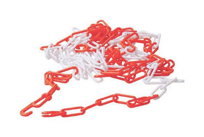 der kleine Handwerker Absperrkette Absperrkette / Kunststoffkette Rot - Weiß 20 mm x 5 m