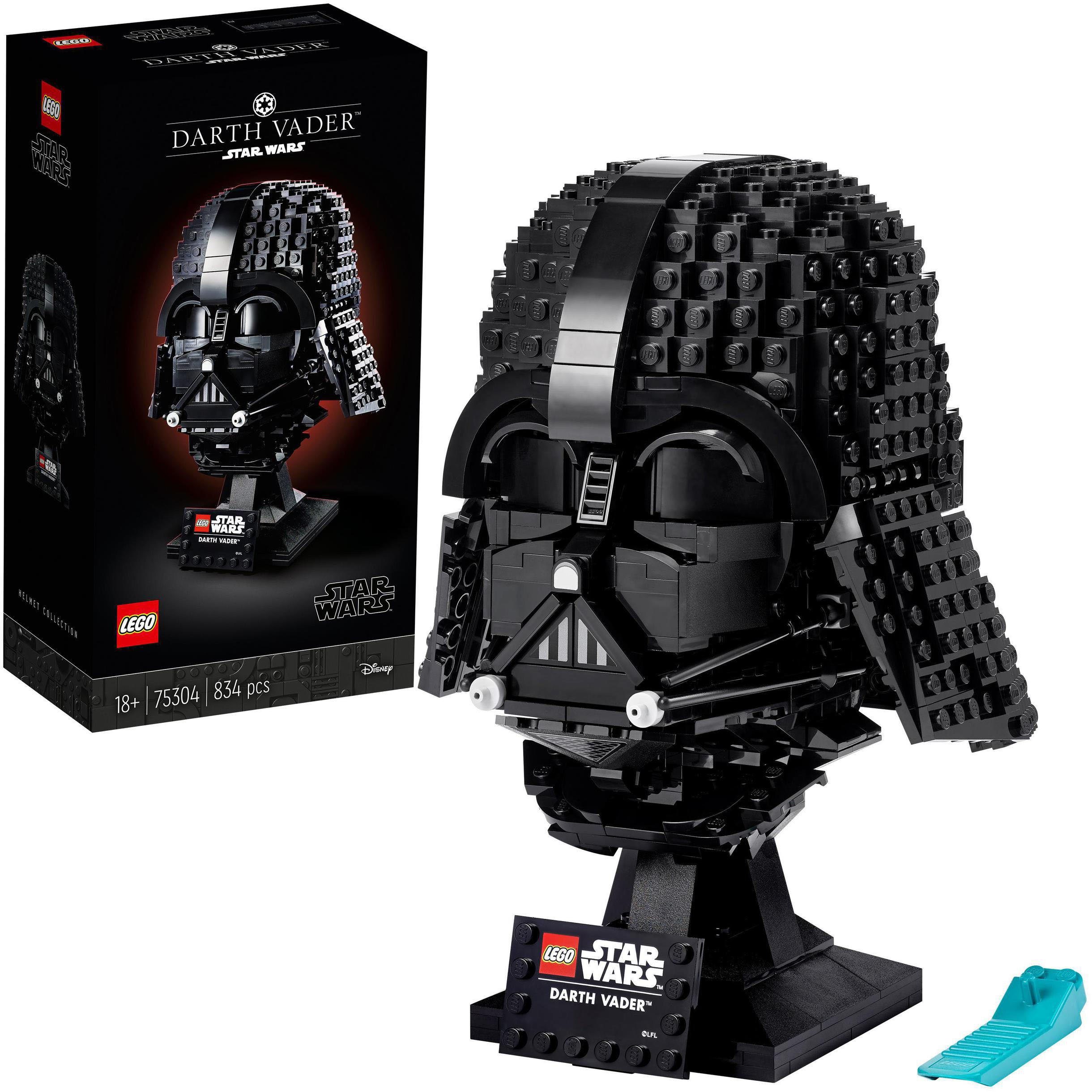 Konstruktionsspielsteine Star St), LEGO® Helm Darth-Vader™ (75304), Wars™, (834 in LEGO® Europe Made