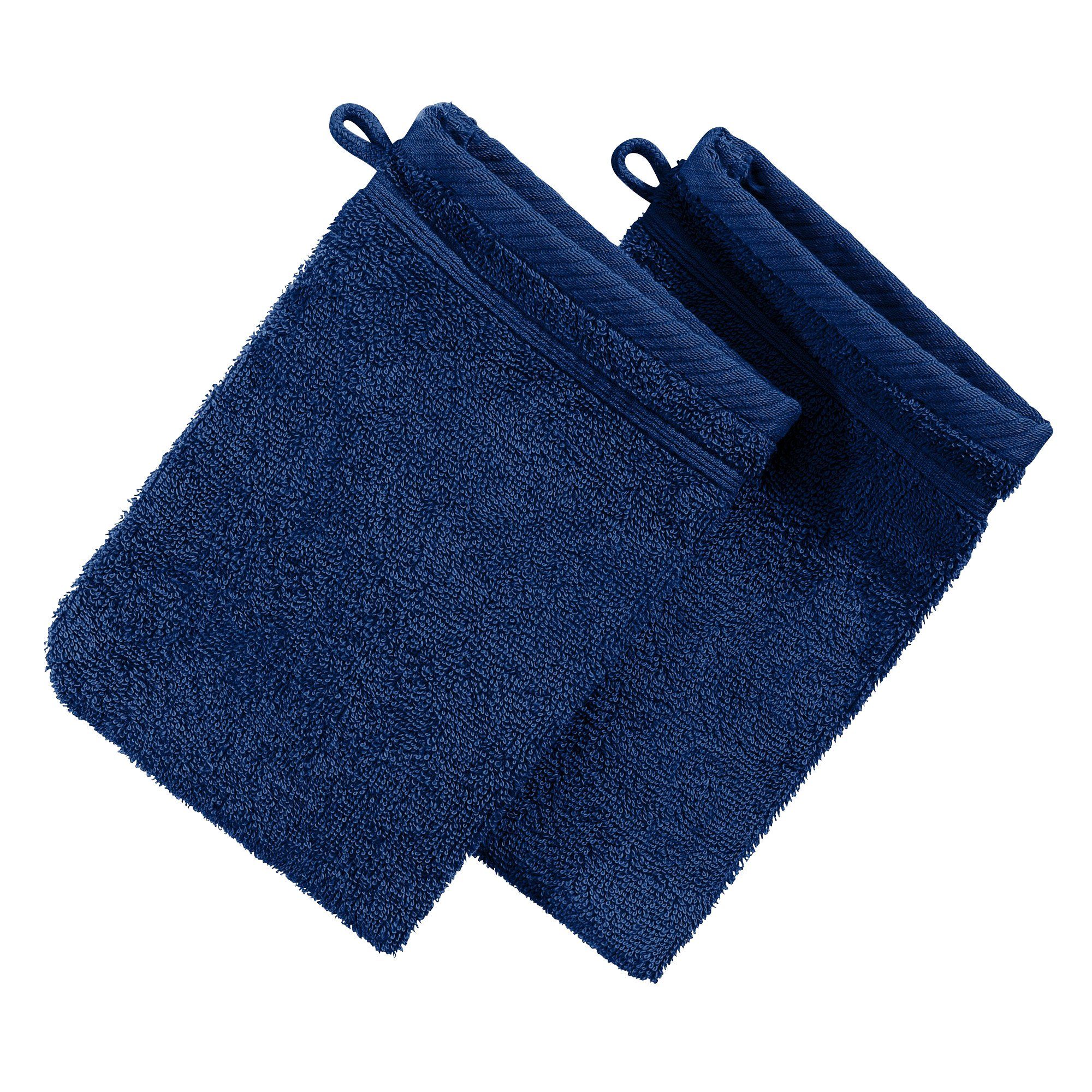 Erwin Müller Waschhandschuh Waschhandschuh "Heidelberg" 2er-Pack, Frottier, Walk-Frottier Uni