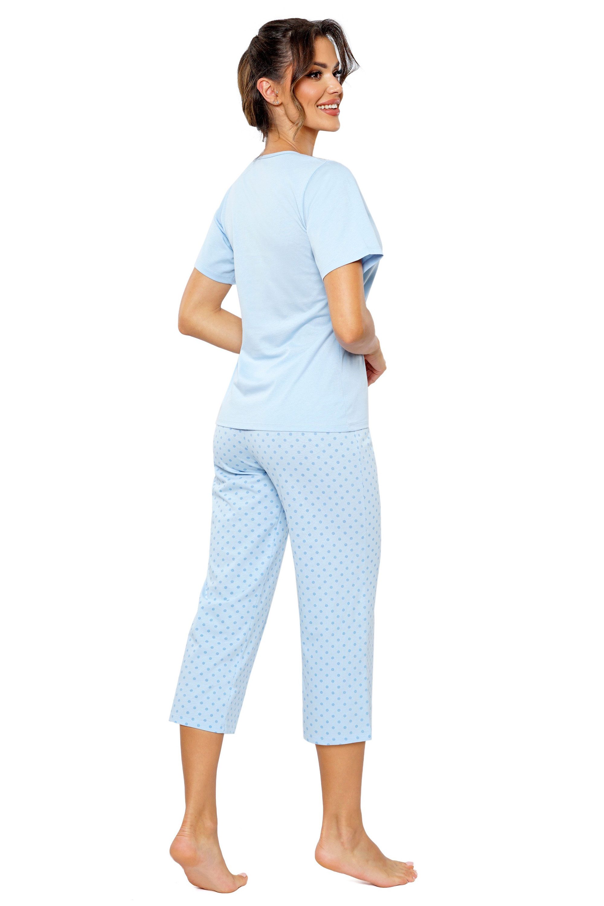 Donna Schlafanzug Sky (Set, 2 tlg., 2-teilig) Damen Capri-Pyjama 2-teilig 3 günstig online kaufen