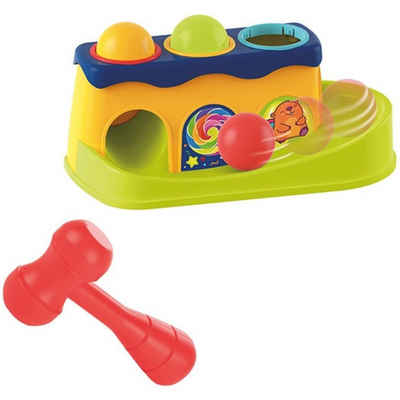 Toi-Toys Lernspielzeug Baby Klopfbank mit 3 Rasselkugeln