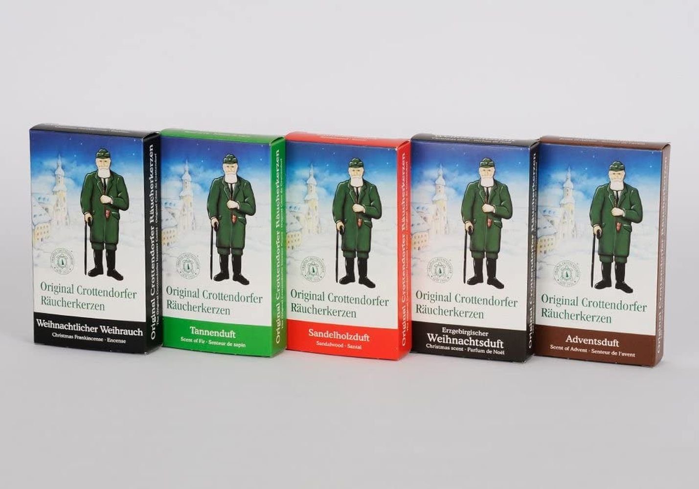 Crottendorfer Duftkerze 5 Päckchen Räucherkerzen- Weihrauch, Tannenduft, Sa günstig online kaufen