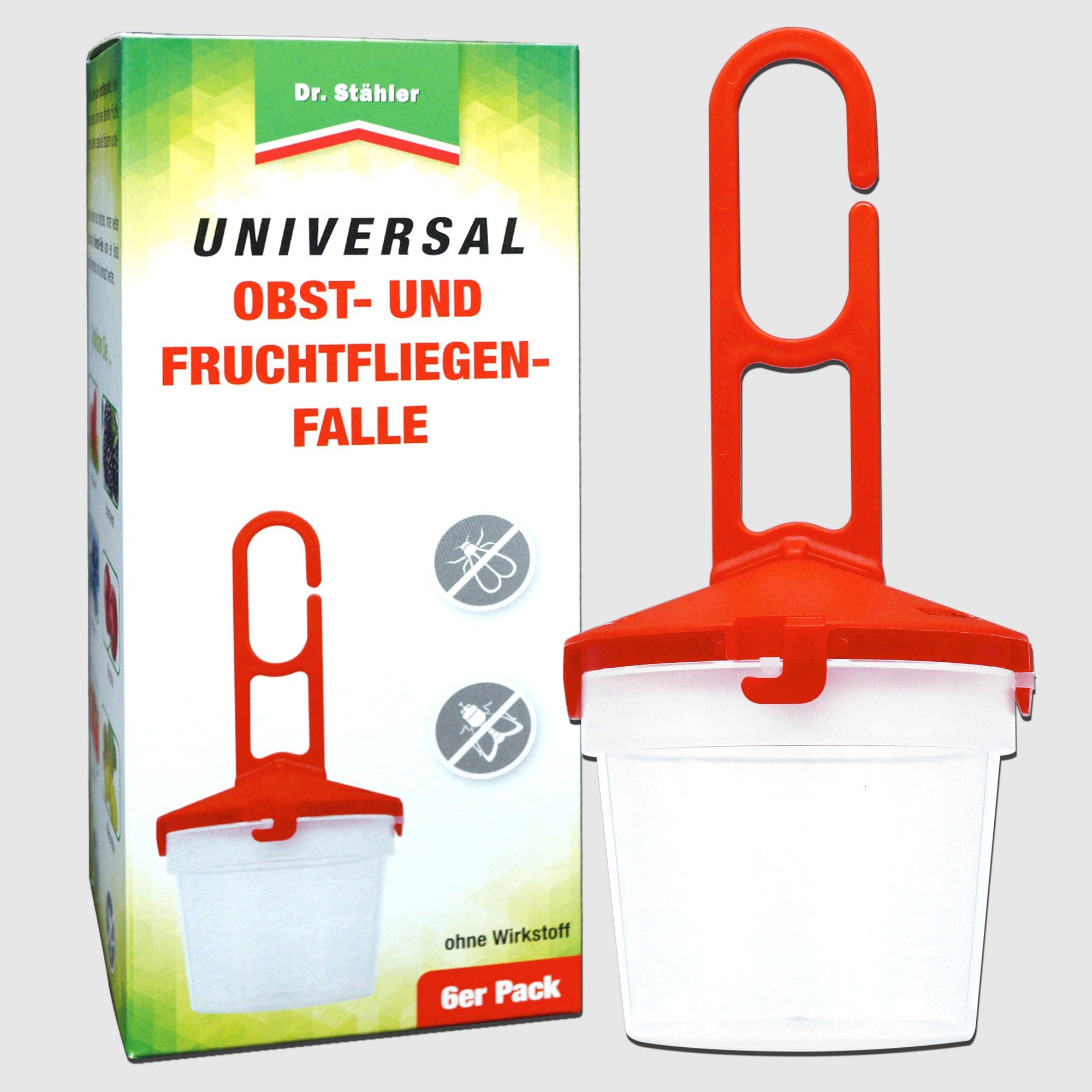Dr. Stähler Insektenfalle Universal Obst- und Fruchtfliegenfalle - Lockstoff gegen Fruchtfliegen