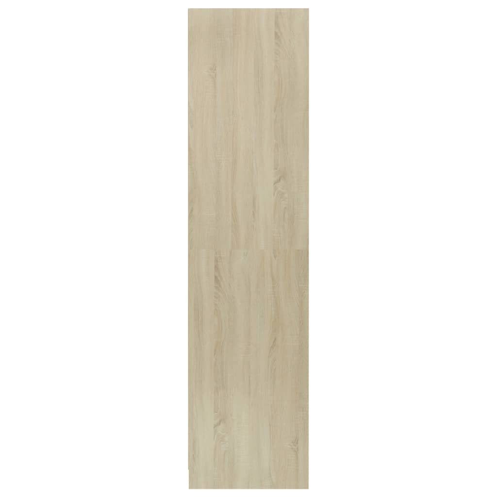 50x50x200 Holzwerkstoff Weiß Kleiderschrank cm Kleiderschrank vidaXL Sonoma-Eiche