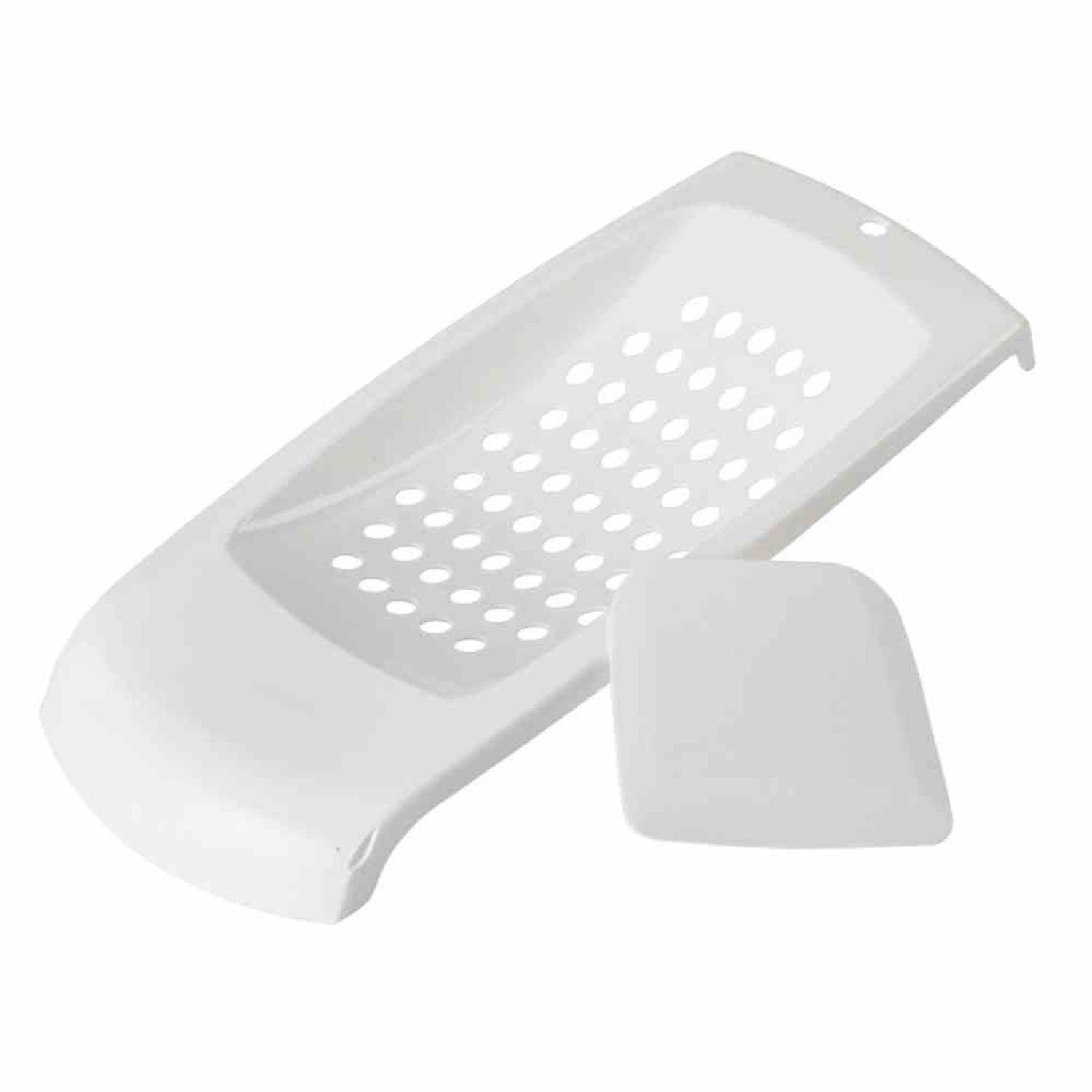 GSD Nudelsieb Spätzlesieb Kunststoff 31 x 13 x 3 cm im Set mit Teigschaber, Kunststoff