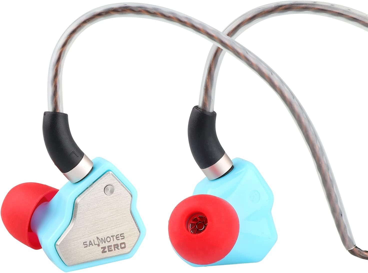 LINSOUL 7Hz Salnotes Zero HiFi 10 mm dynamischerTreibermitMetallverbundmembran In-Ear-Kopfhörer (Präzise Klangwiedergabe, die jeden Ton für audiophilen Genuss festhält., Edelstahl-Frontplatte, abnehmbares 2-poliges OFC-Kabel)