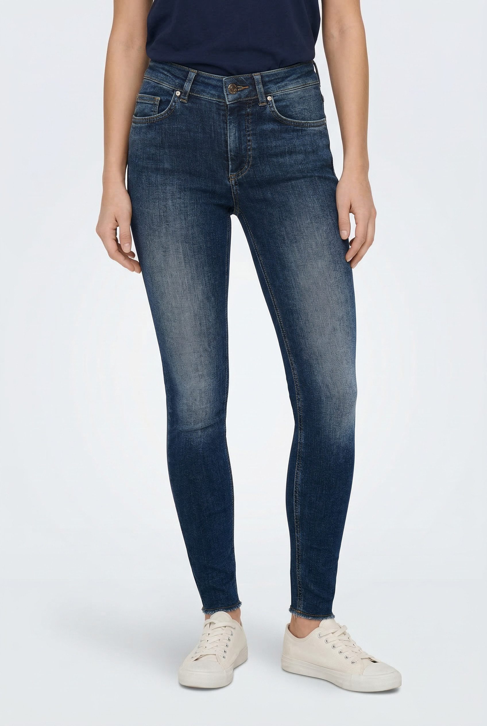 ONLY Skinny-fit-Jeans ONLBLUSH MID SK ANK RW DNM REA082 NOOS
