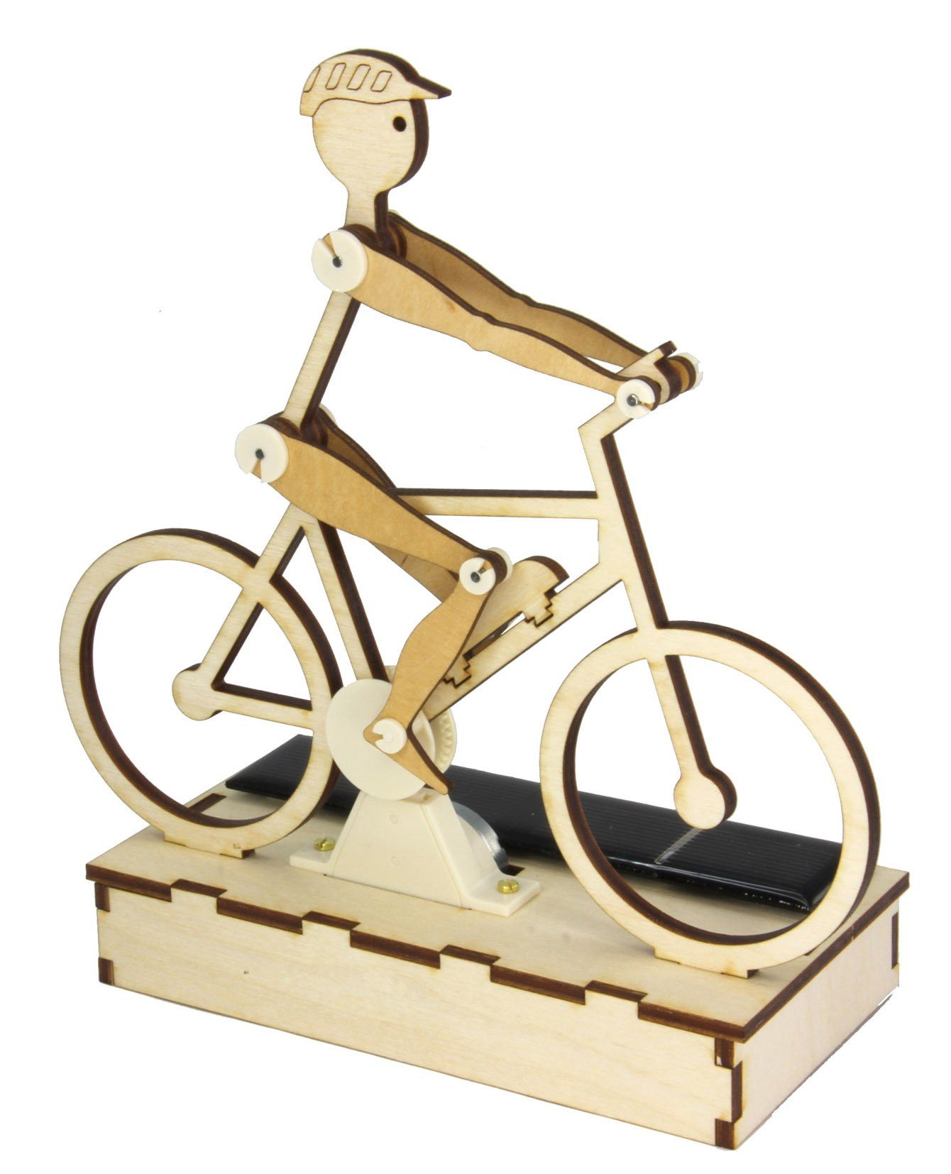 SOL-EXPERT group Modellbausatz Solar Radler / E-Biker, Holzbausatz zum Selberbauen