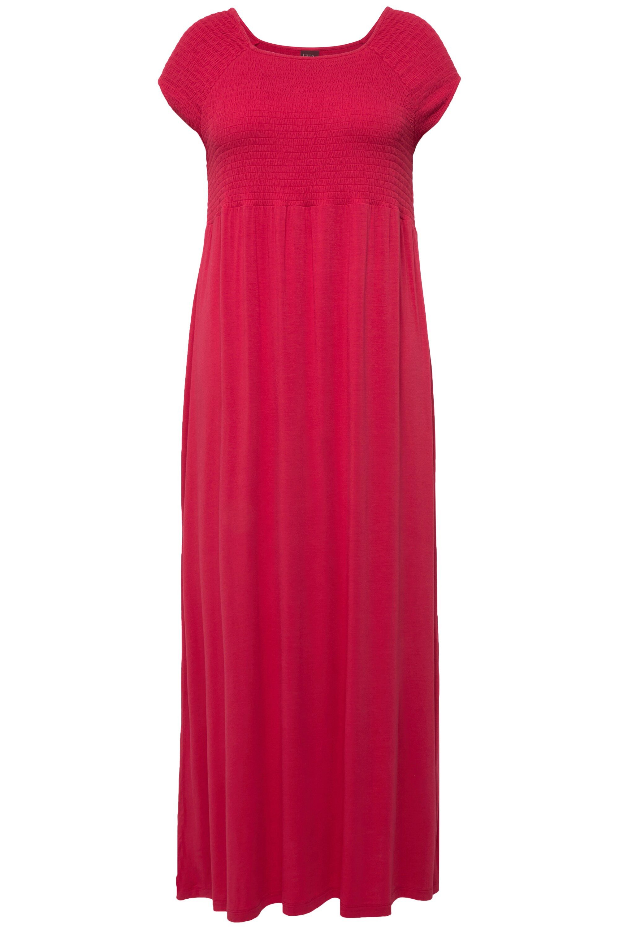 Ulla Popken Maxikleid Kleid A-Linie gesmokt günstig online kaufen