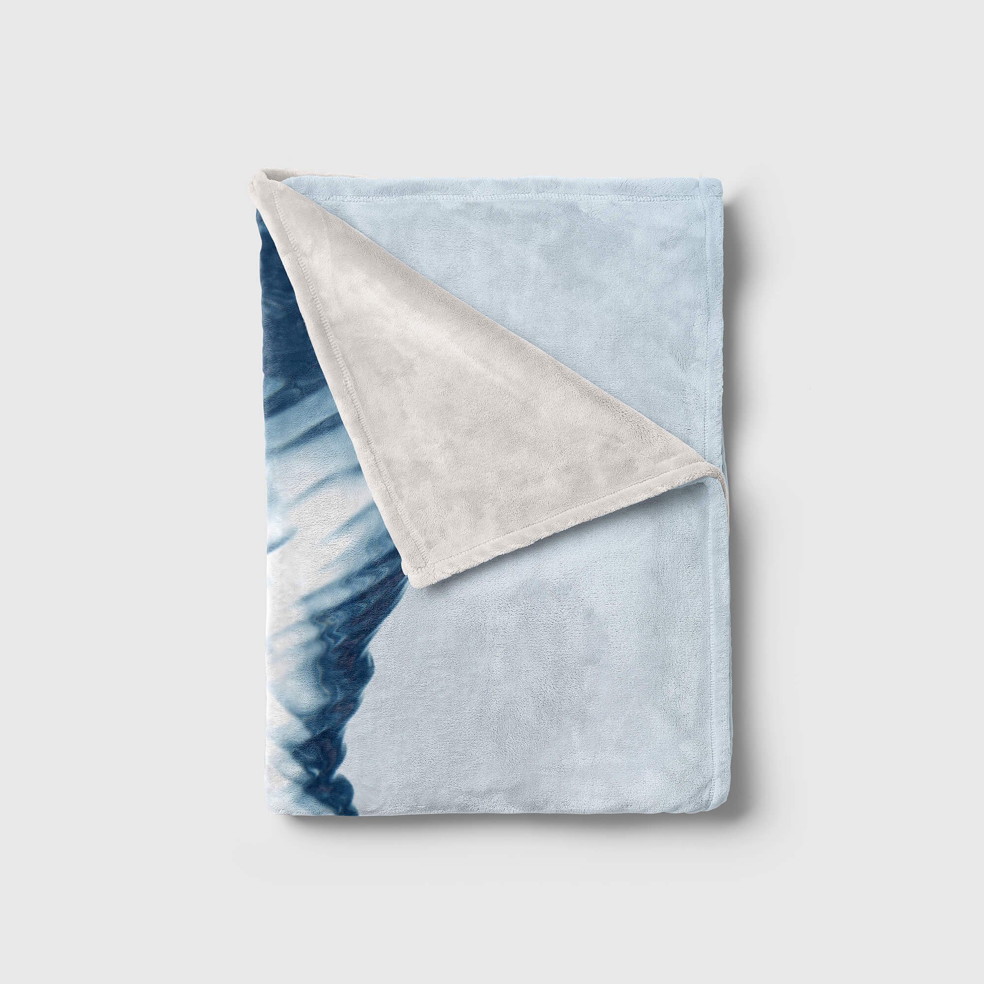 Sinus Art Handtücher Wasser Saunatuch (1-St), Baumwolle-Polyester-Mix Blau Handtuch Strandhandtuch Wirbel, Kuscheldecke Handtuch mit Fotomotiv