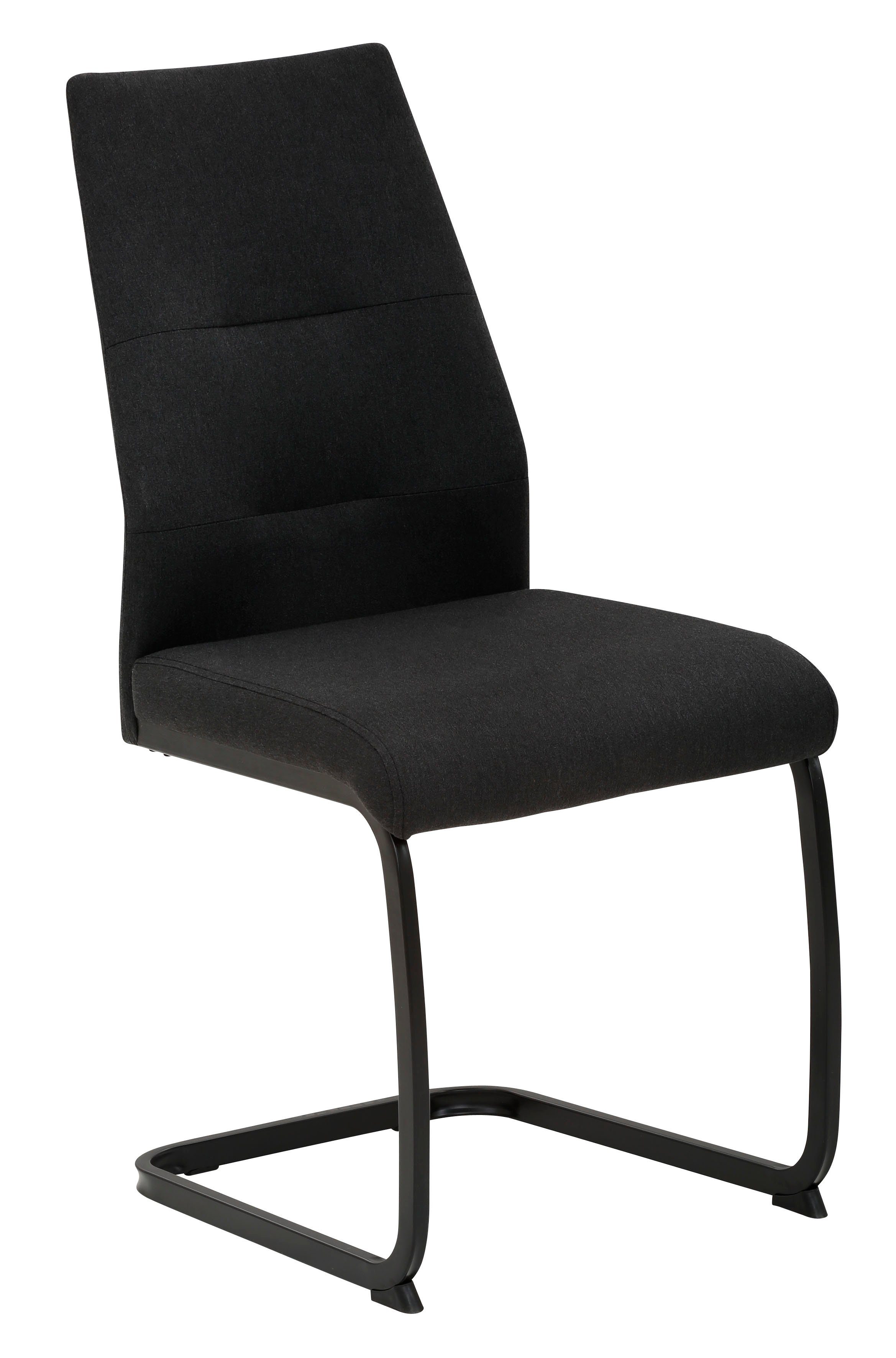 HELA Essgruppe Ariana, (Set, 120 Tisch Weiß/Bezug Schwarz KG Weiß waterfree cm, 6 Schwarz 140 / Belastbarkeit -160 1 | Stühle), | ausziehbar 7-tlg