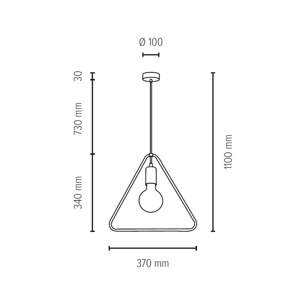 Leuchte SPOT Pendelleuchte Metall Light Hängeleuchte, ohne CARSTEN und Moderne WOOD, Eichenholz aus Leuchtmittel,