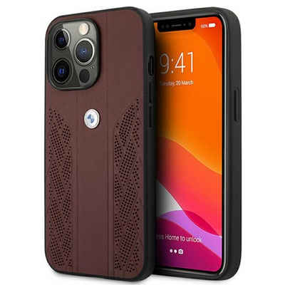 BMW Smartphone-Hülle BMW Curve Perforate Serie Apple iPhone 13 Pro Hardcase Hülle Cover Rot