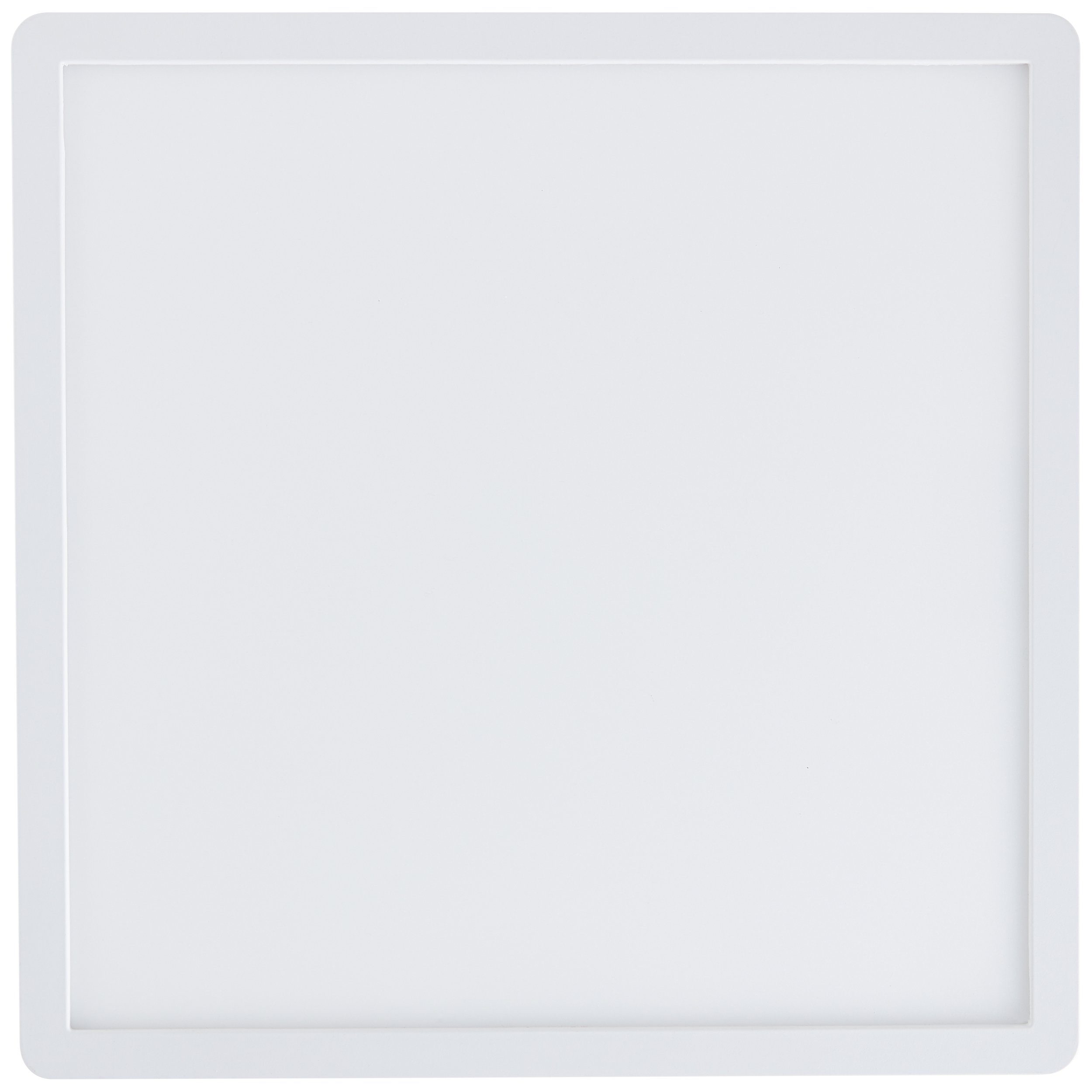 LED weiß 29x29cm Deckenaufbau-Paneel Kunststoff Deckenaufbau-Paneel Brilliant weiß, Aufbauleuchte Sorell Fernb 29x29cm LED BRE-Light Sorell