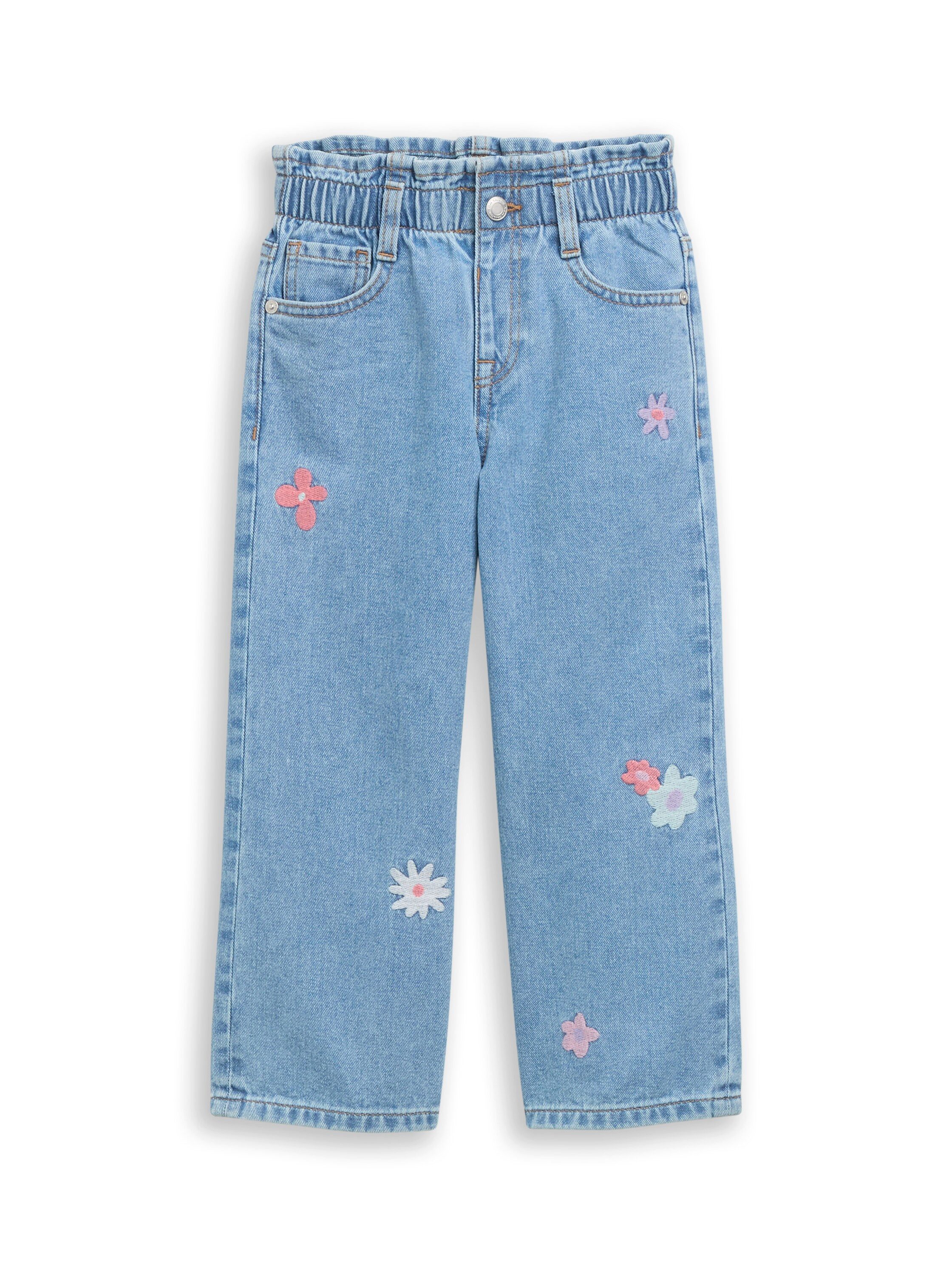 TOM TAILOR 5-Pocket-Jeans mit Stickereien / Girls