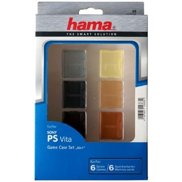 Hama Konsolen-Tasche Game Case Set 6x Spiele-Hüllen Tasche Spiel, Box Aufbewahrung für PS Vita Spiele 6x Game Cards Speicherkarten