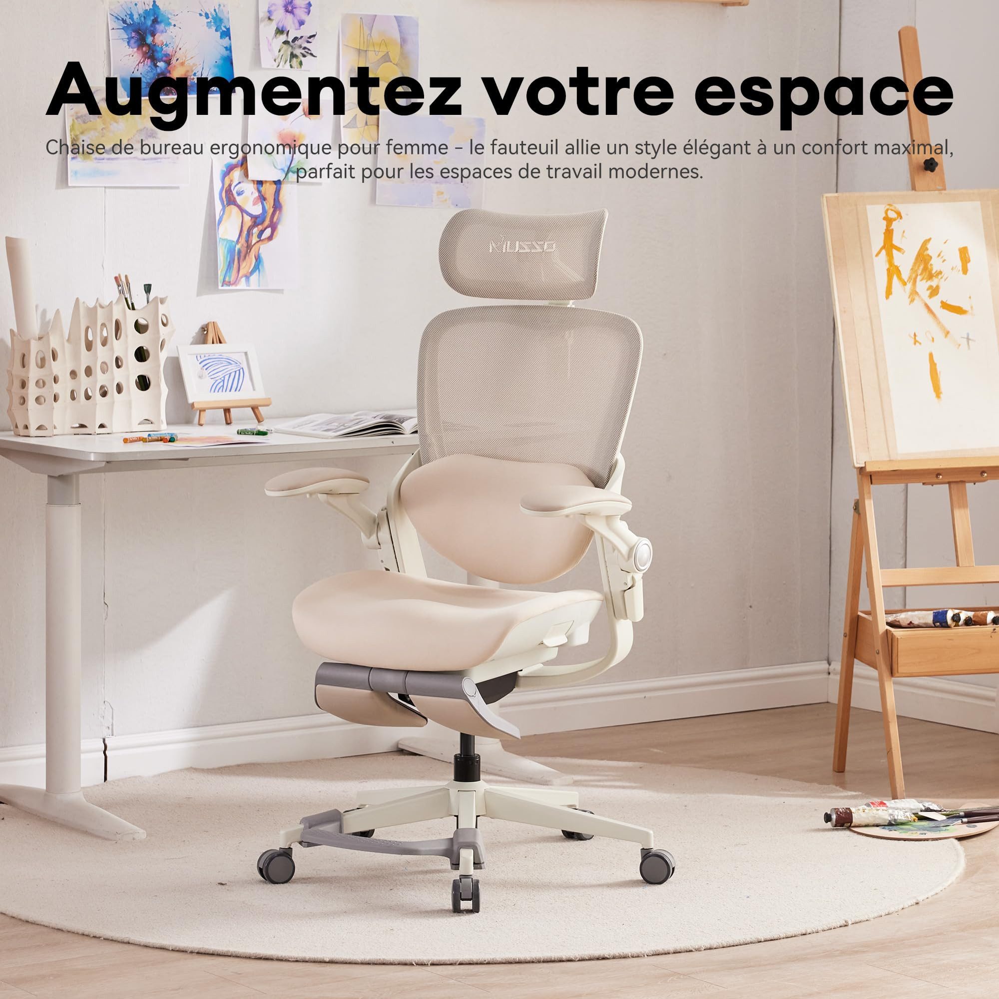 Musso Bürostuhl 135° Neigung, 3D-Lendenstütze, 4D-Kopfstütze günstig online kaufen