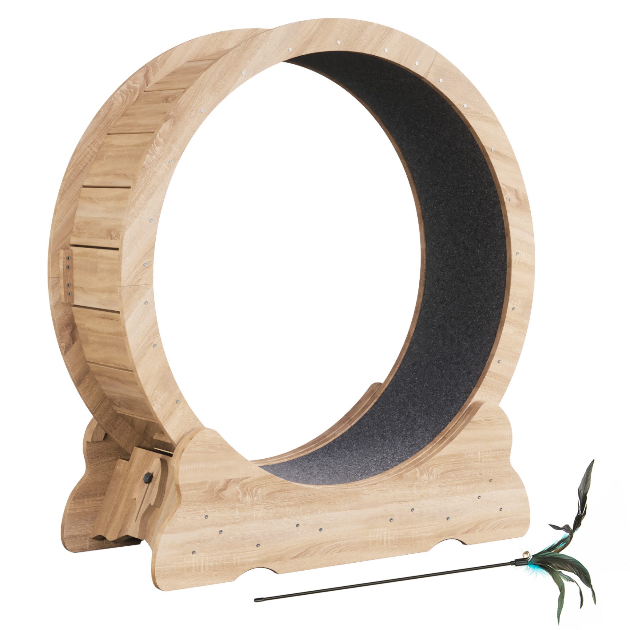 Mondeer Tier-Intelligenzspielzeug Katzenlaufrad, MDF, Leises Scrollrad und günstig online kaufen