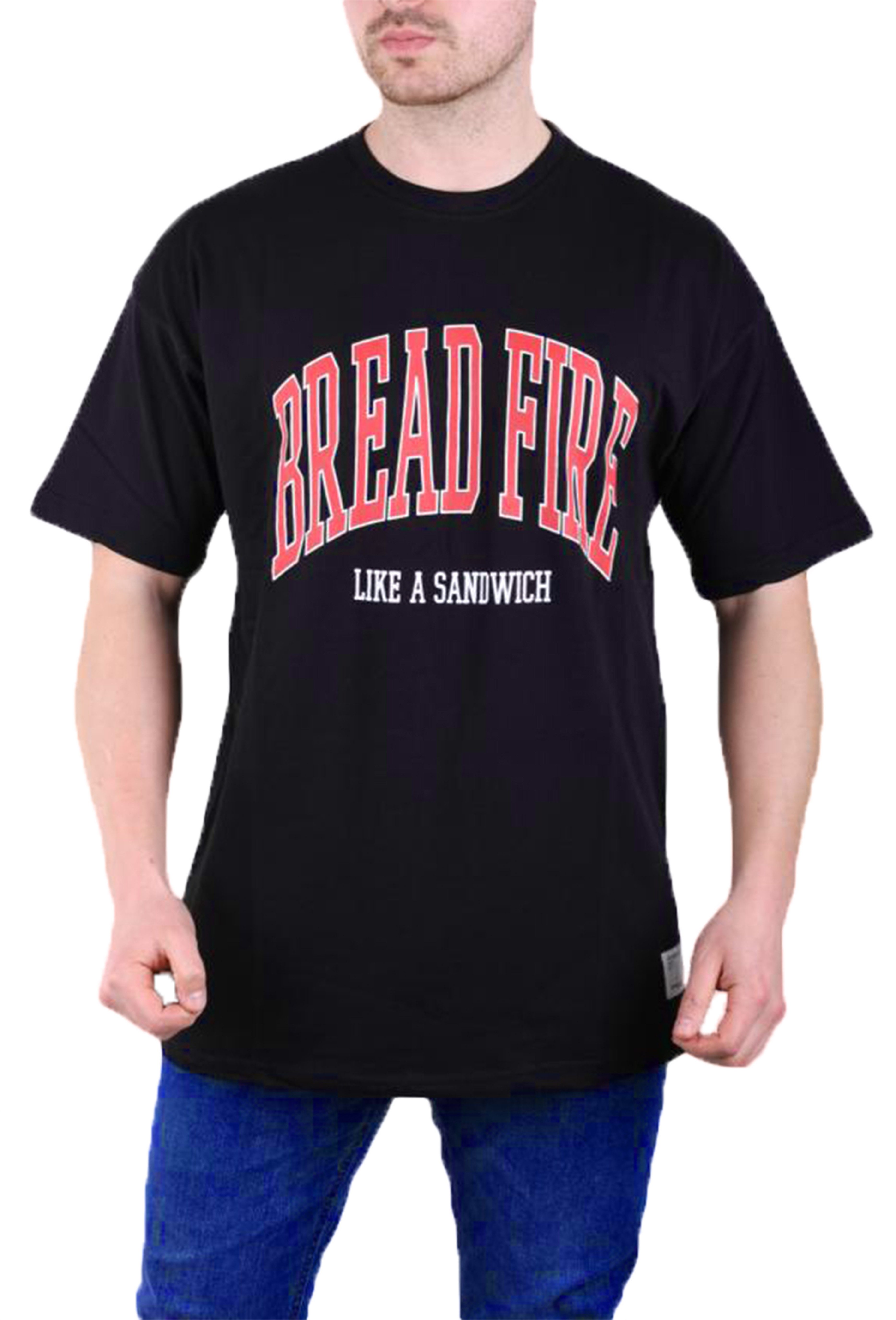 Megaman Jeans T-Shirt Megaman, Herren T-Shirt, Oversize, Bread Fire