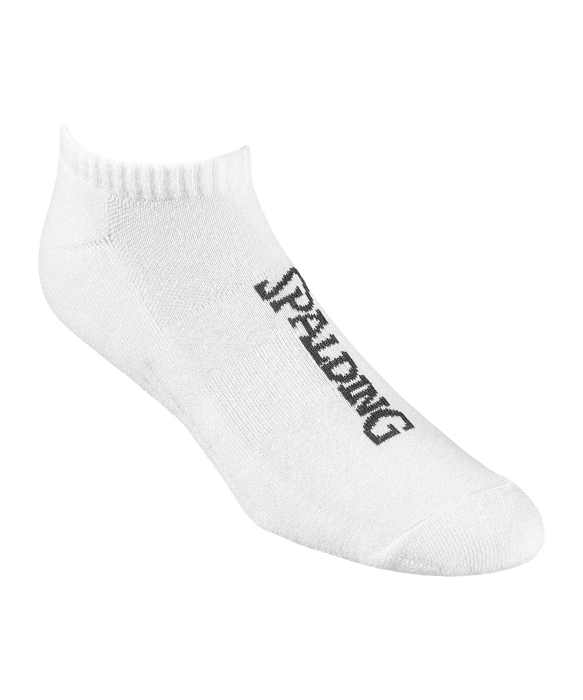 Spalding Freizeitsocken Spalding Low Cut Paar Socken Weiß Sportsocken Polyester
