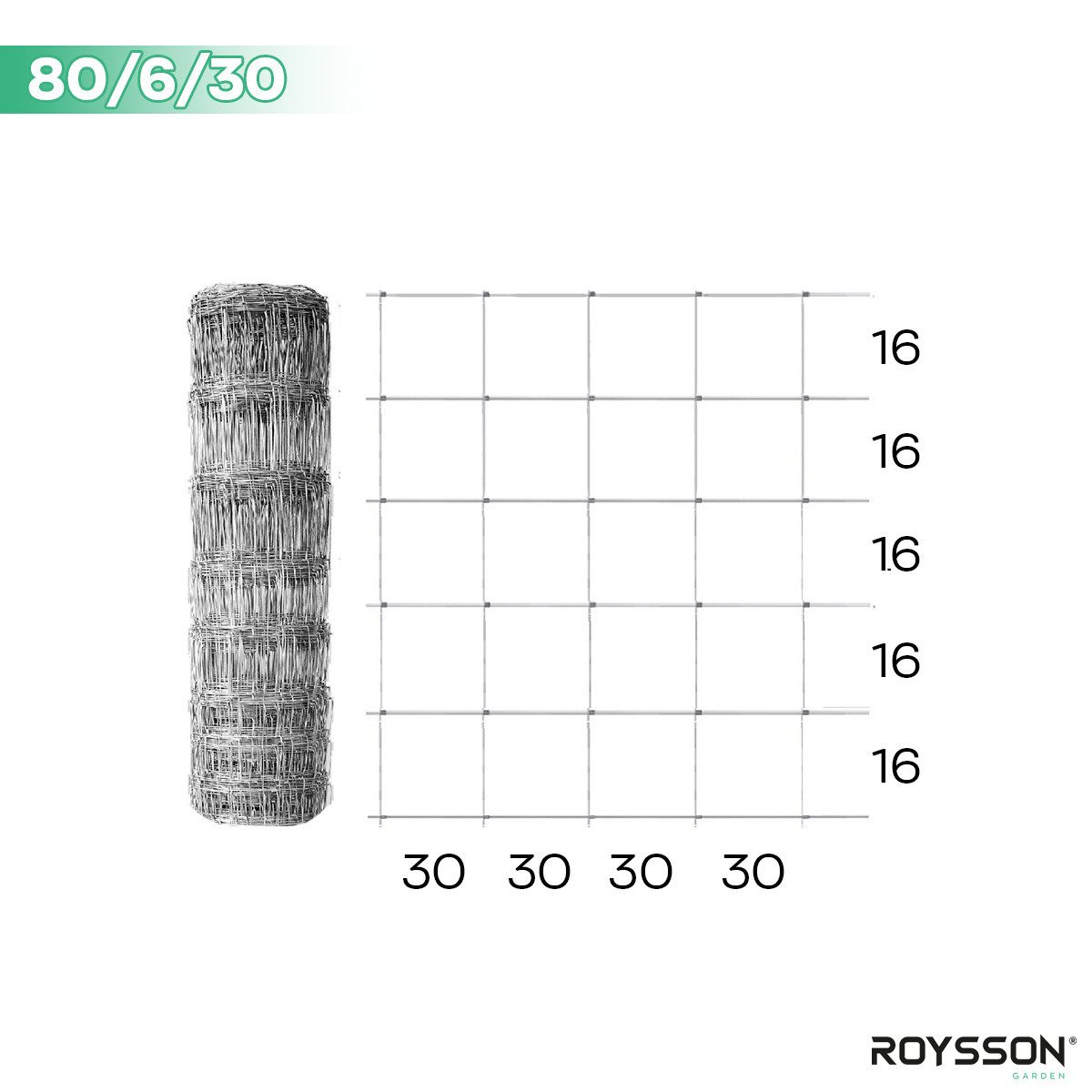 Roysson Garden Zaun 50 m verzinkter günstig online kaufen