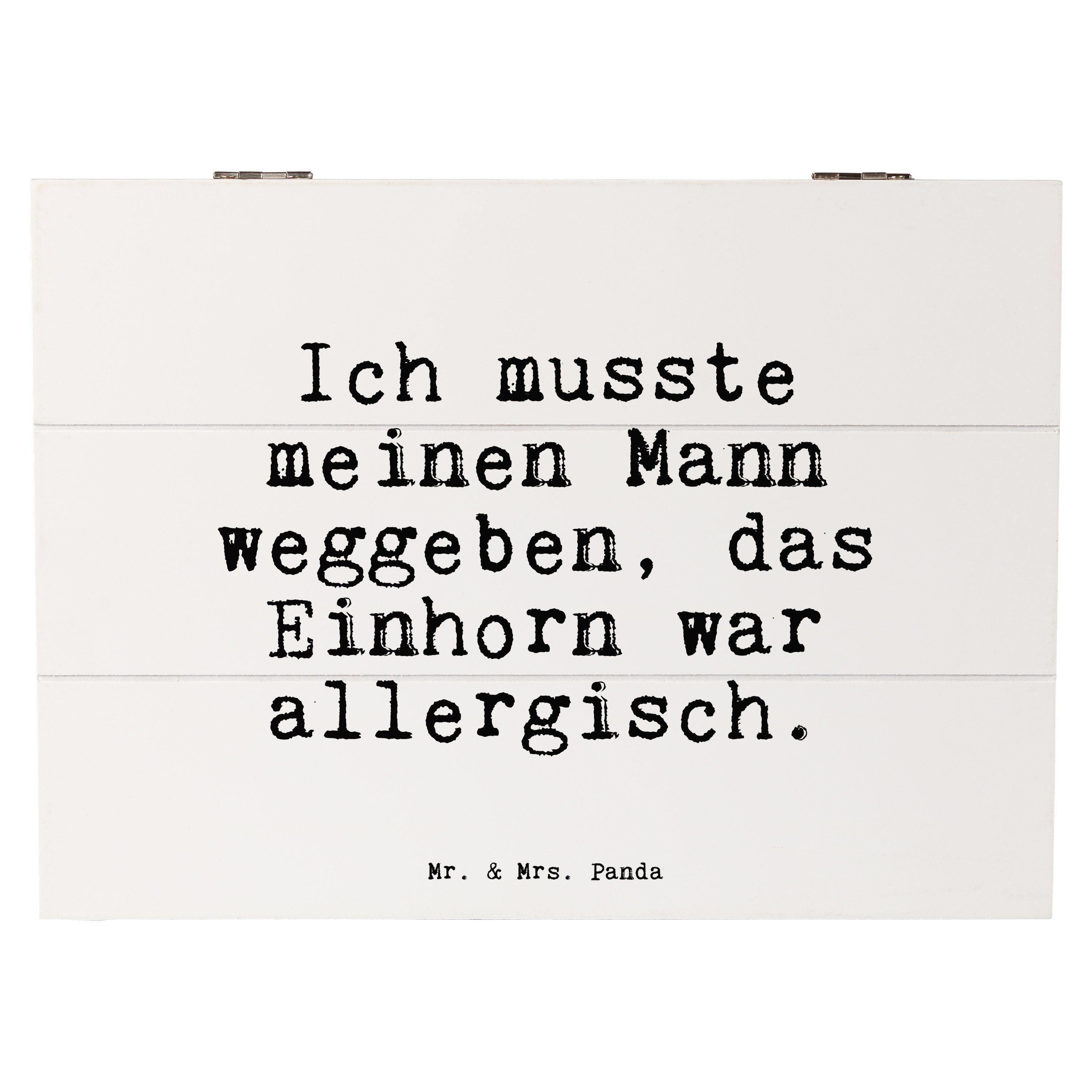 Mr. & Mrs. Panda Dekokiste »Ich musste meinen Mann... Weiß Geschenk