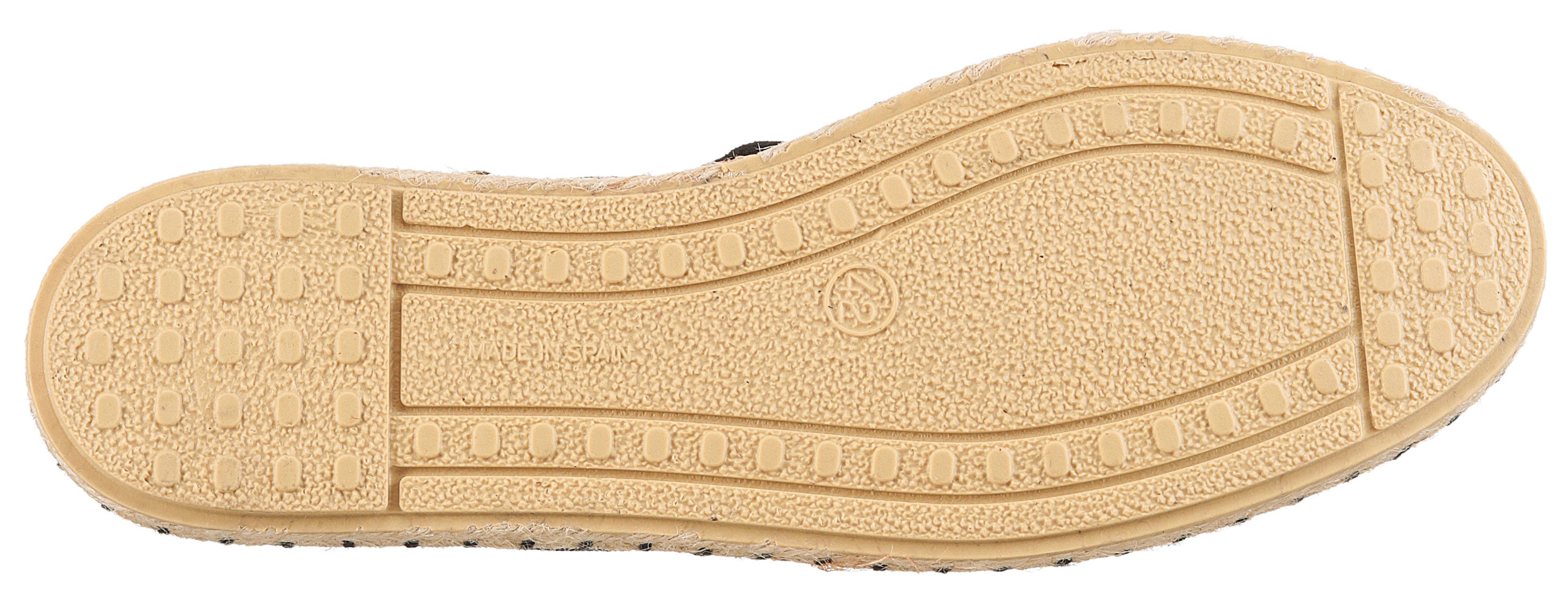 VERBENAS CARMEN SERRAJE Espadrille, Schlupfschuh, Sommerschuh, Loafer mit typischem Jute-Rahmen