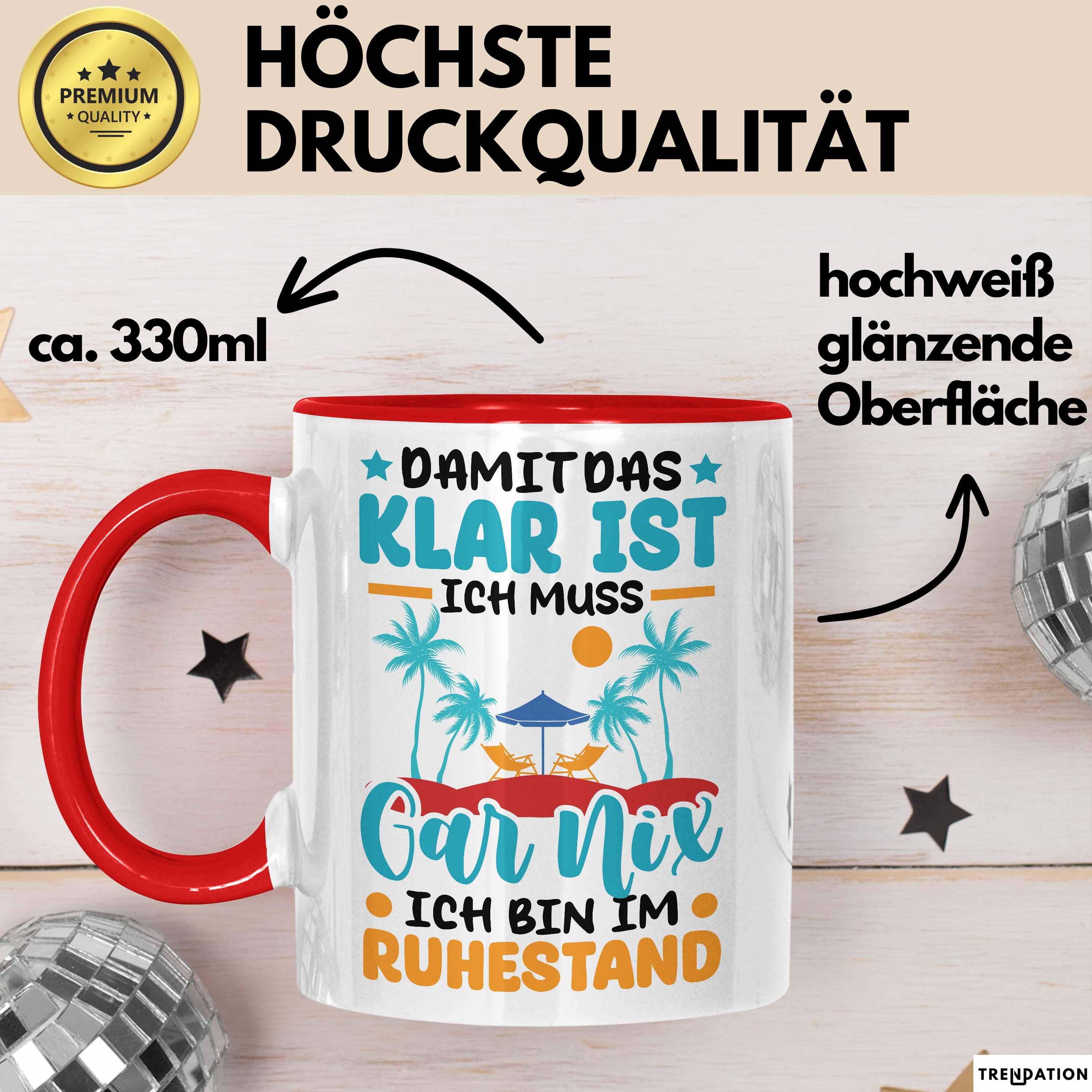 Trendation Tasse Rente Geschenk Tasse Geschenkidee für Rentnerin im Ruhestand Lustiger – Bild 3 von 5