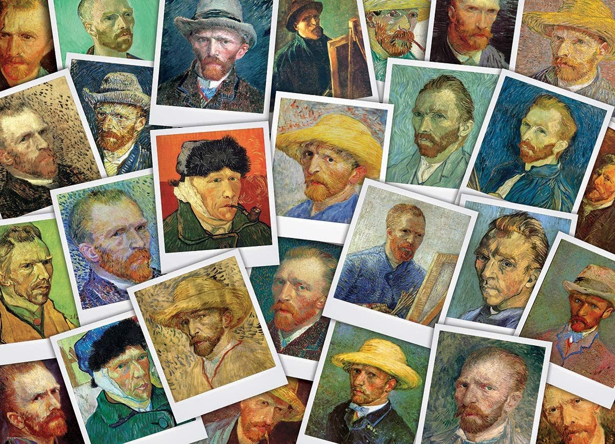 Puzzle 1000 Teile Puzzle - Puzzle - Vincent van Gogh - Selbstportraits, Puzzleteile