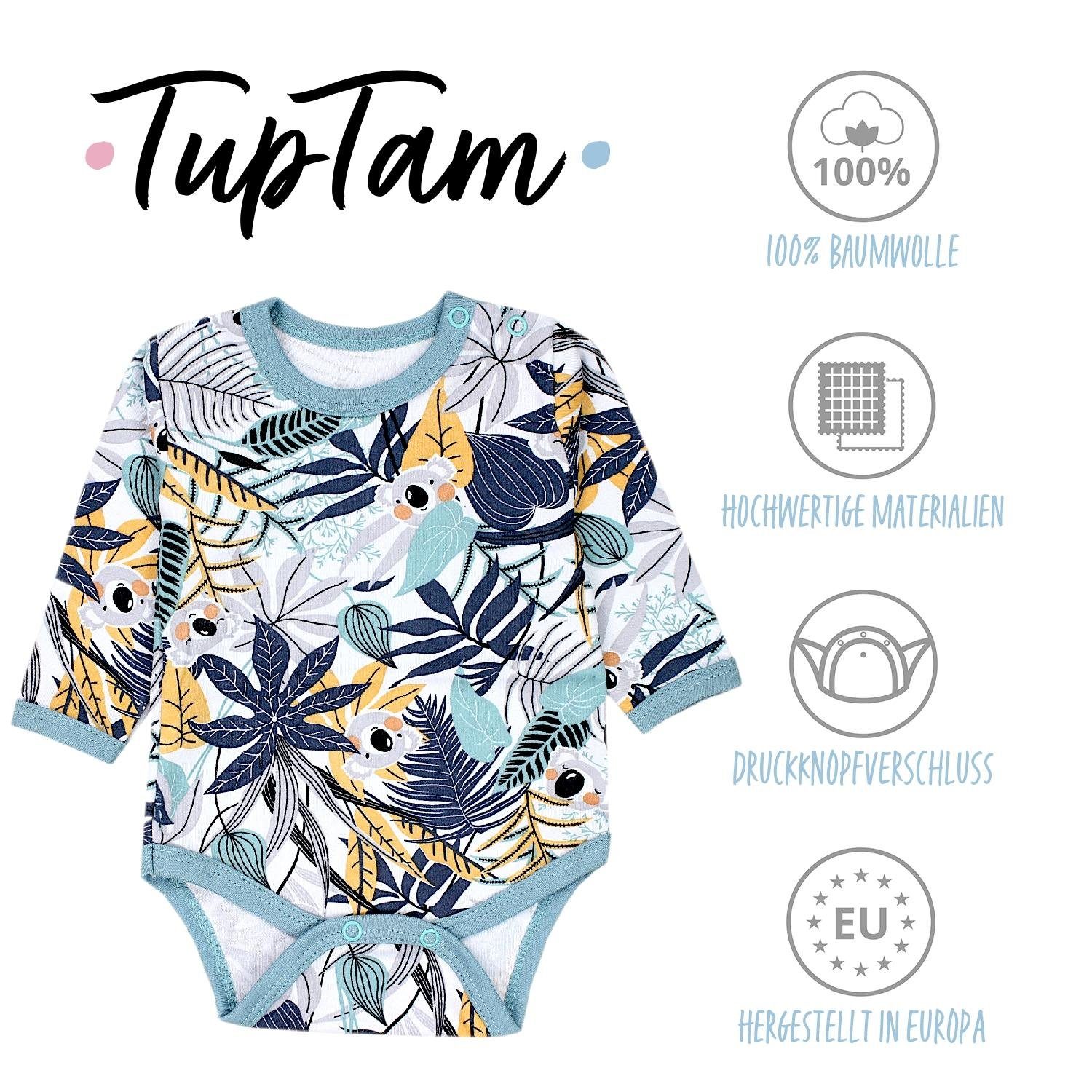 TupTam Langarmbody TupTam Jungen Baby Body Langarm Unifarben 5er Pack